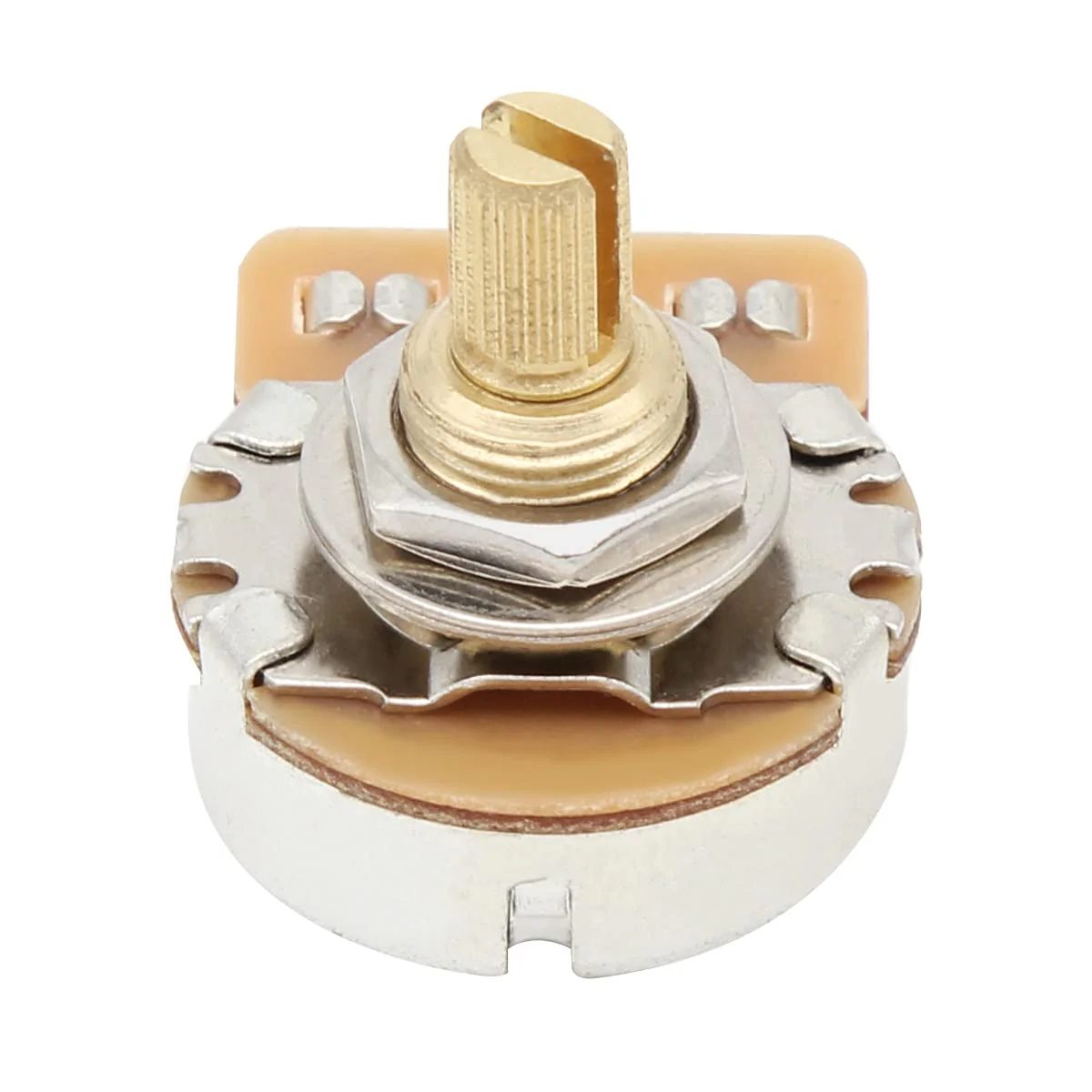 FLEOR 500K Audio Pots 15.5mm Short Split Shaft Guitar Potentiometer, Pack of 2 15.5mm Short Shaft A500K - Image 4