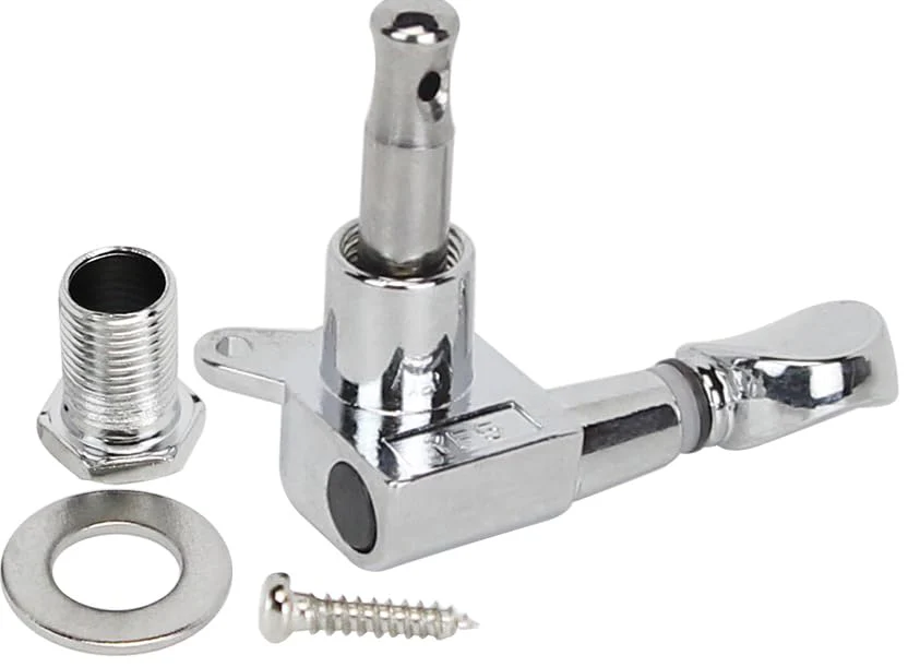FLEOR 6R Sealed Guitar Tuners Machine Heads Tuning Pegs Keys Set Chrome Fit Electric Guitar Part - Image 2