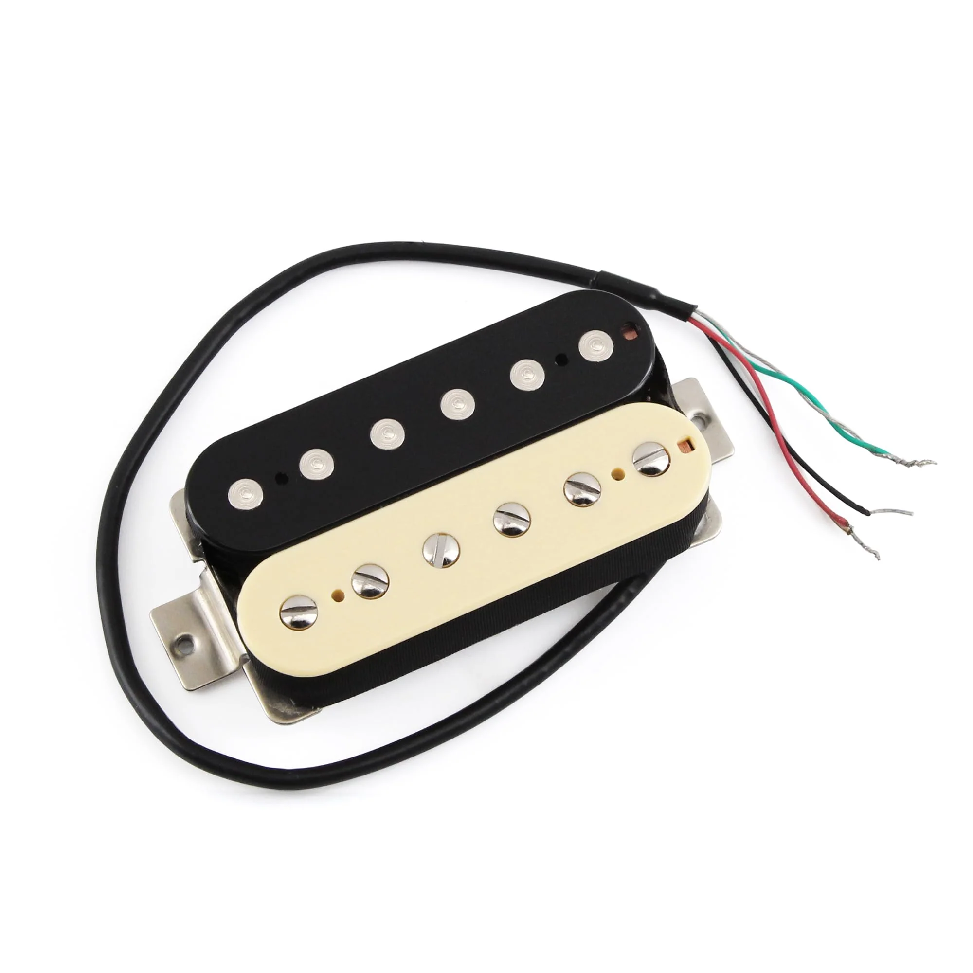 FLEOR Alnico 5 Guitar Pickup Double Coil Humbucker Pickups Neck and Bridge Set-Zebra Neck+ (8~9K)Bridge Pickup Zebra - Image 6
