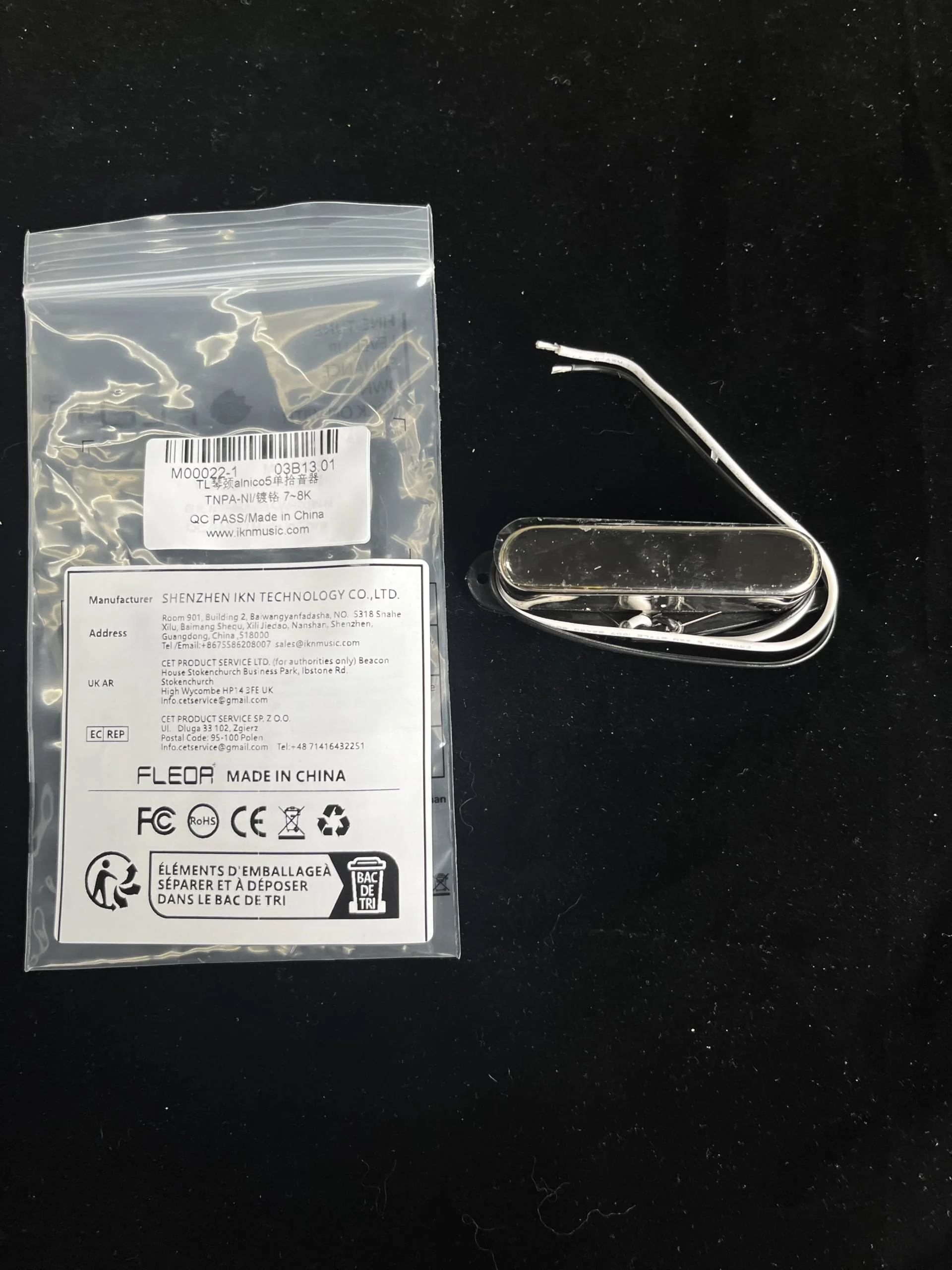 FLEOR Alnico 5 Guitar Pickups Single Coil TL Neck Pickup Chrome for TL Style Guitar Pickups Part - Image 7