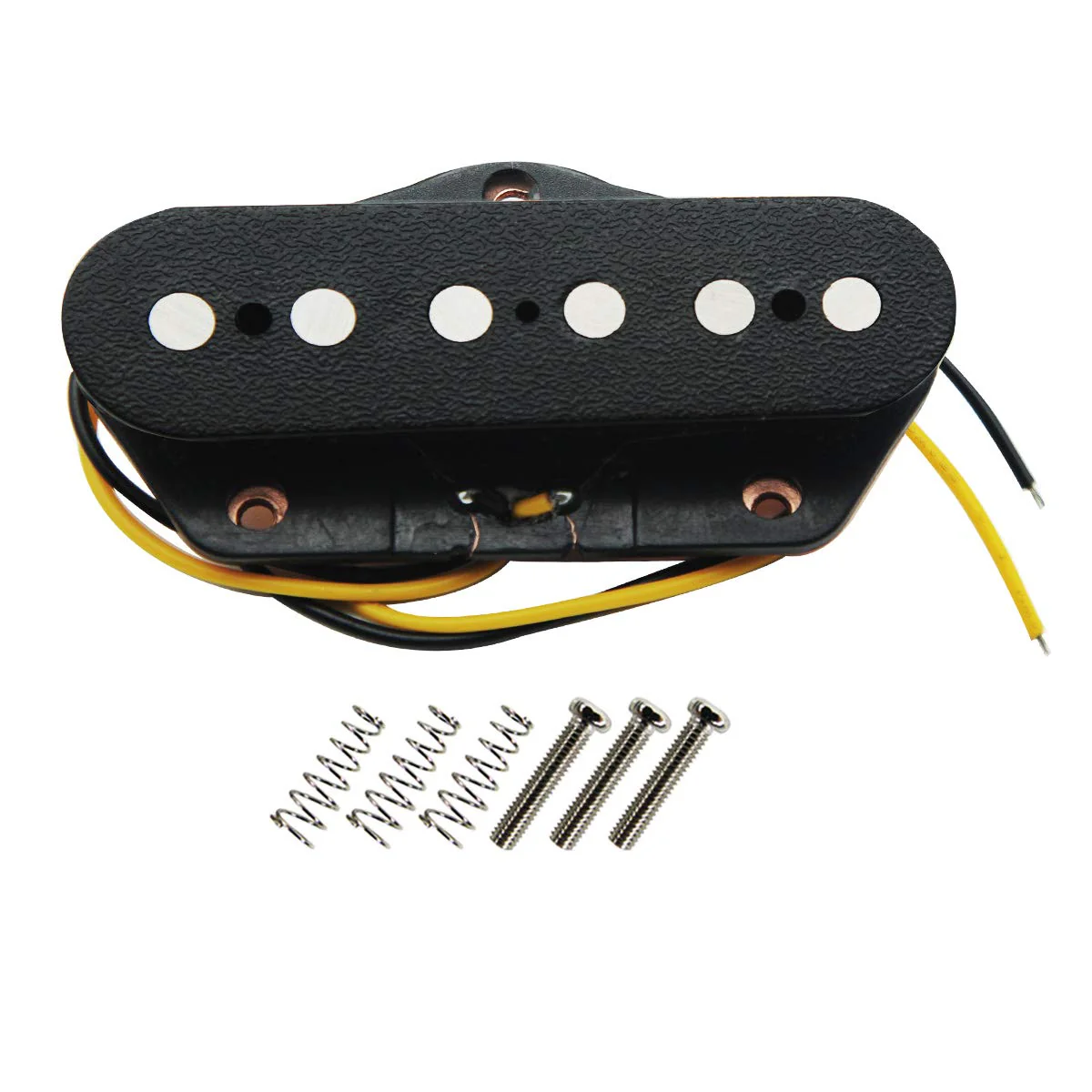 FLEOR Alnico 5 Guitar Pickups Tele Bridge Pickup w/Neck Pickup (Chrome) Fit Fender Telecaster Pickups Part Neck+Bridge Pickup Chrome - Image 2