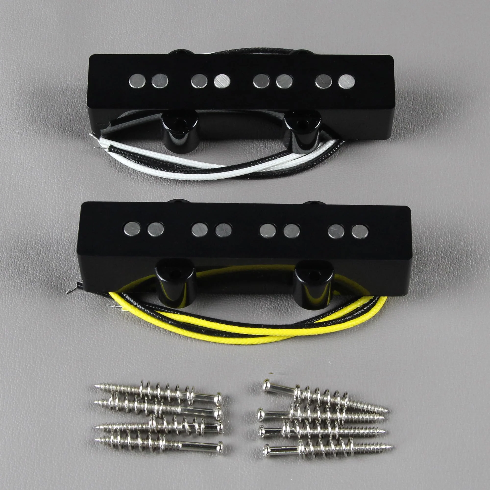 FLEOR Alnico 5 J Bass Pickups Neck & Bridge Pickup Set for 4 Strings J Bass Guitar Pickup Part Neck+Bridge Pickup - Image 3