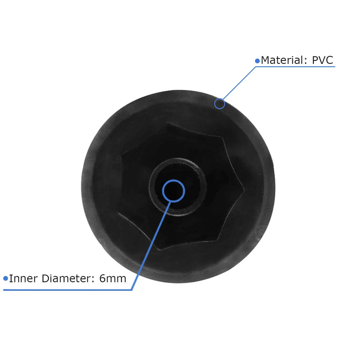 FLEOR Black Bass Guitar Knobs Plastic Volume Control Knobs 2 Big & 1 Small Size for JB Bass Parts - Image 5