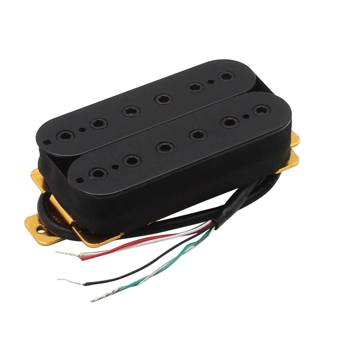 FLEOR Neck+Bridge Pickup Set Double Coil Humbucker Pickups for Electric Guitar Pickup Replacement-Black Black - Image 3