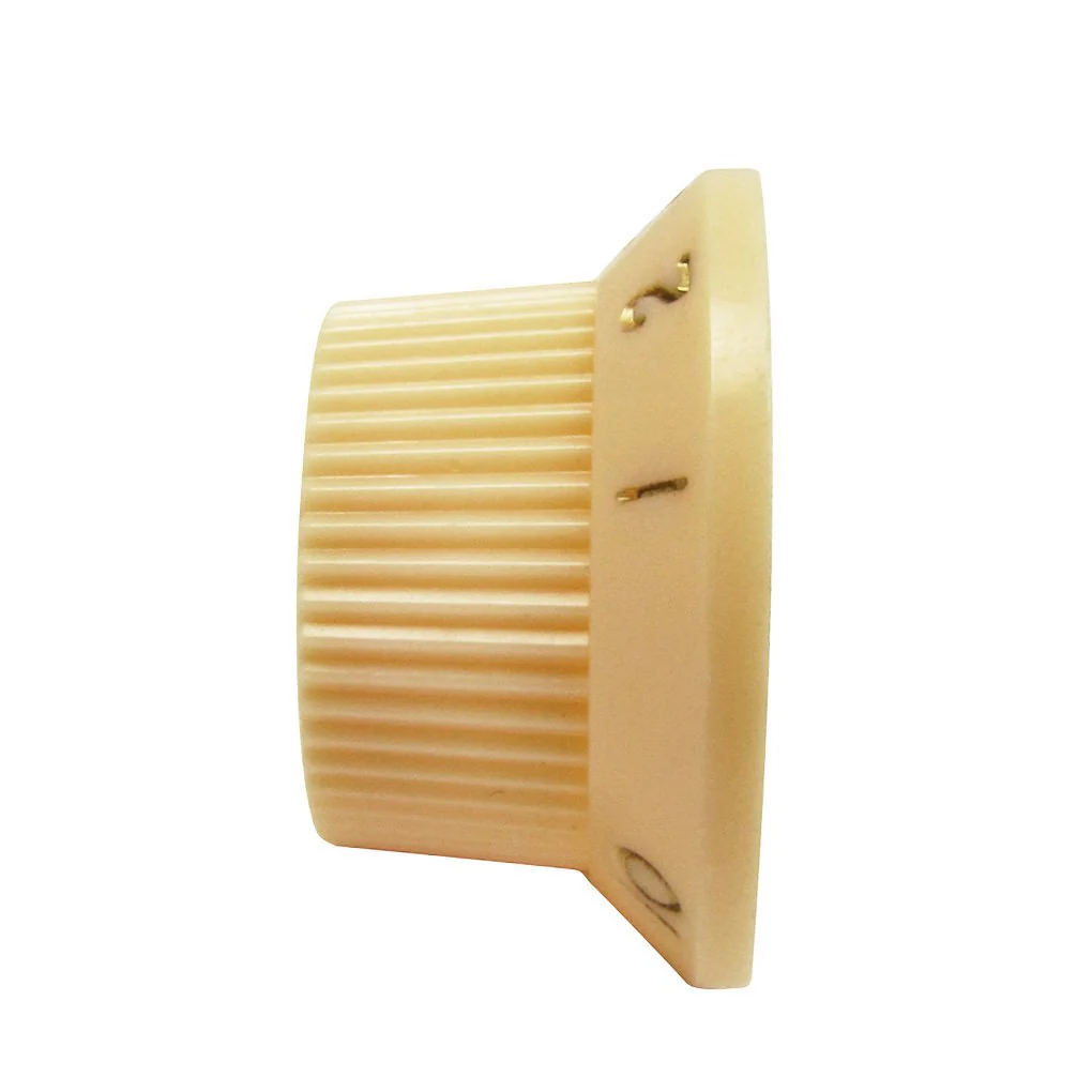 FLEOR Strat Knobs Guitar Volume Tone Control Knobs 2T1V with 5 Way Switch Tip, Yellow - Image 3