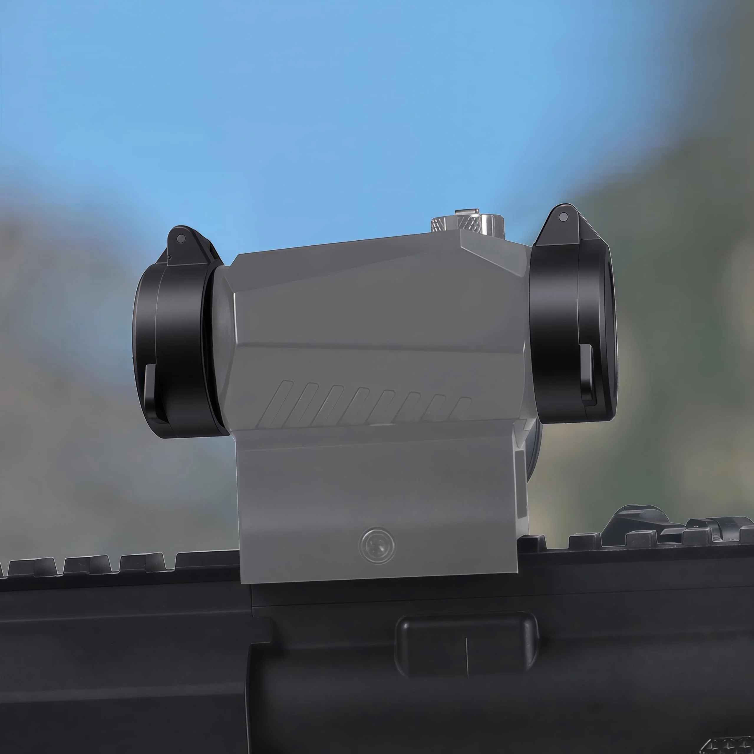 Flip-up Red Dot Lens Cover Black Protection Caps for Sig Sauer Romeo5 (Not fit Romeo5 Gen II) & Optics Sight with 28mm Diameter Ocular/Objective Lips - Image 6