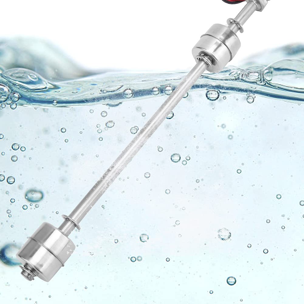 Float Switch Stainless Steel 250 mm, Wired Water Level Sensor, Double Ball Float Switch Made of Stainless Steel for Tank Basins - Image 2