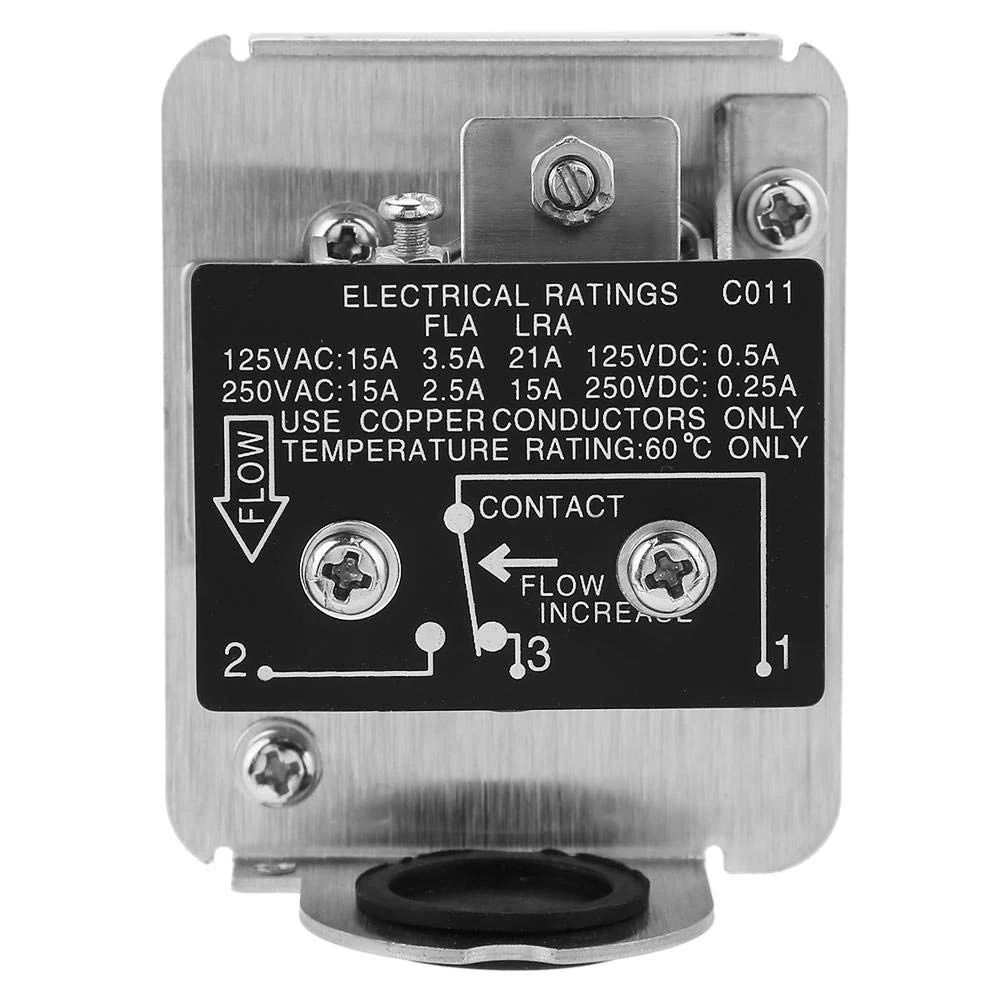 Flow Monitor, 1/2 Inch Adjustable Thread Connection SPDT Contacts Water Paddle Flow Valve Switch 1.0MPa Flow Regulator for Water Treatment System, Central Air Conditioning etc. (Red) - Image 9
