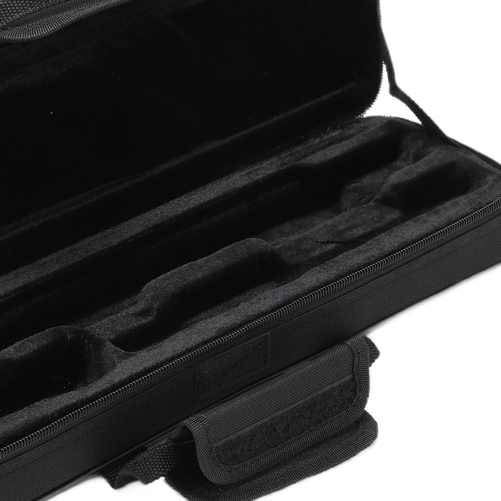 Flute Case Carrying Bag, Black Oxford Cloth Waterproof Flute Carrying Bag Wear Resistant Lightweight Portable Flute Storage Bag with Adjustable Shoulder Strap for 16 Holes Flute, 15.5 x 4.7 x 2.7in - Image 6