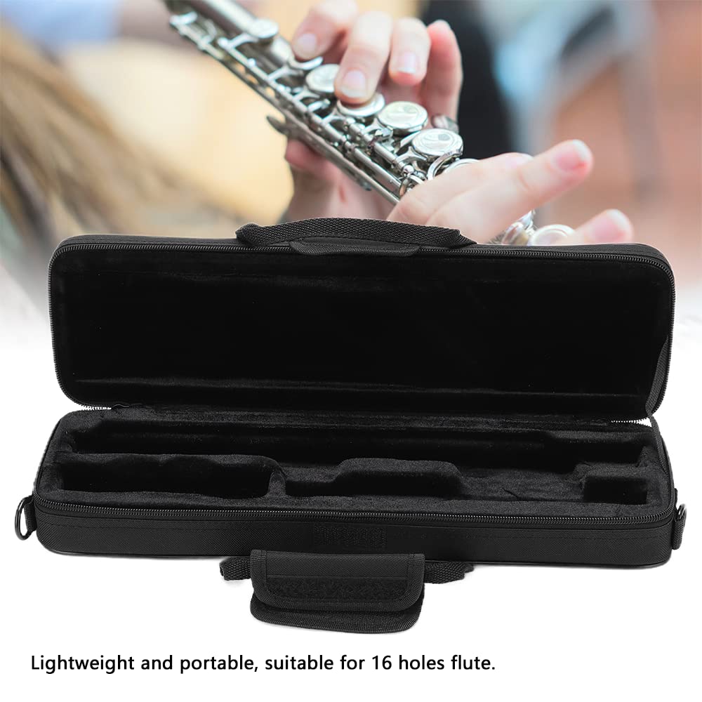 Flute Case, Waterproof Flute Case with Adjustable Shoulder Strap, Lightweight Oxford Cloth Flute Case Carrying Bag for 16 Holes Flute C Foot - Image 2