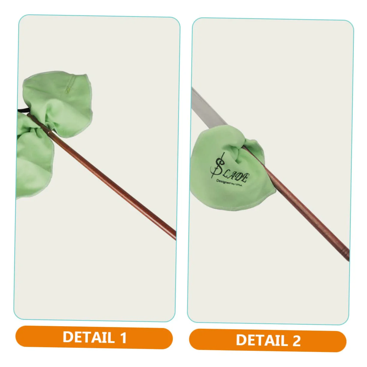 Flute Cleaner Flute Cleaning Wooden Rod Wind Instrument Cleaner Flute Clean Tool wind instruments flute sticks cleaning kit Flute Cleaning Stick Tool cleaning cloth care - Image 8