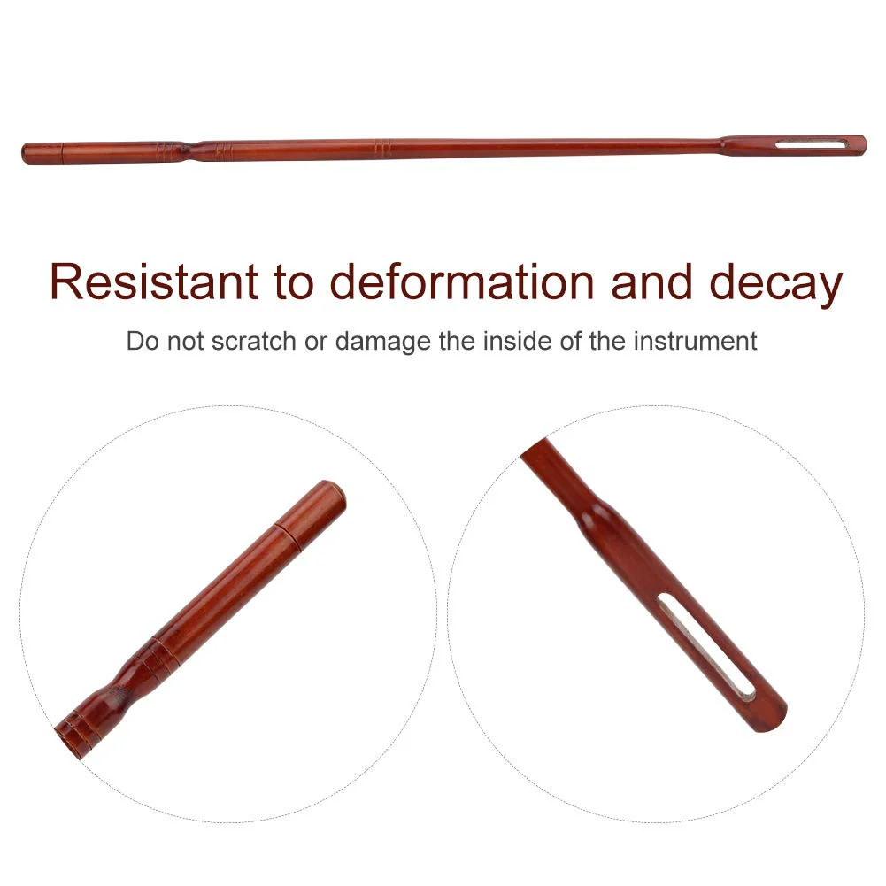 Flute Cleaning Rod,Maple Wood Succinite Color Flute Maintenance Cleaning Tool 36.2 x 0.96cm Playing Accessories - Image 6