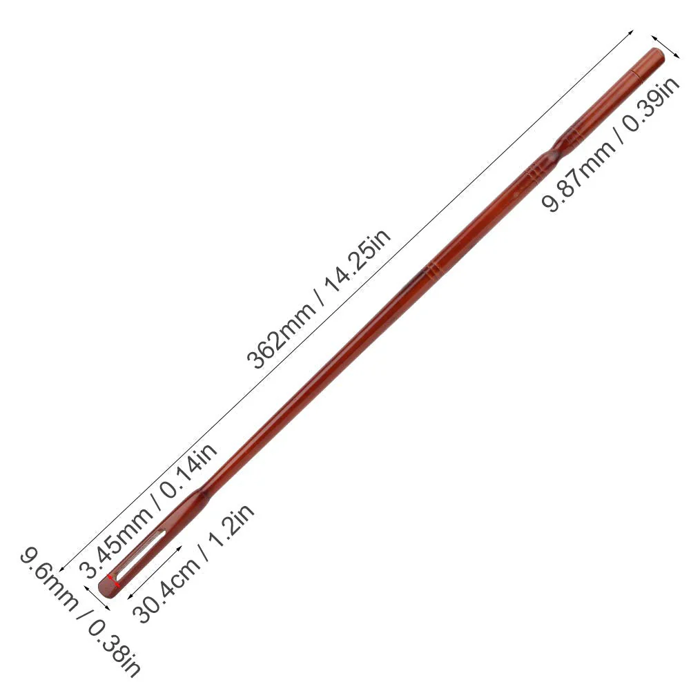 Flute Cleaning Rod,Maple Wood Succinite Color Flute Maintenance Cleaning Tool 36.2 x 0.96cm Playing Accessories - Image 9