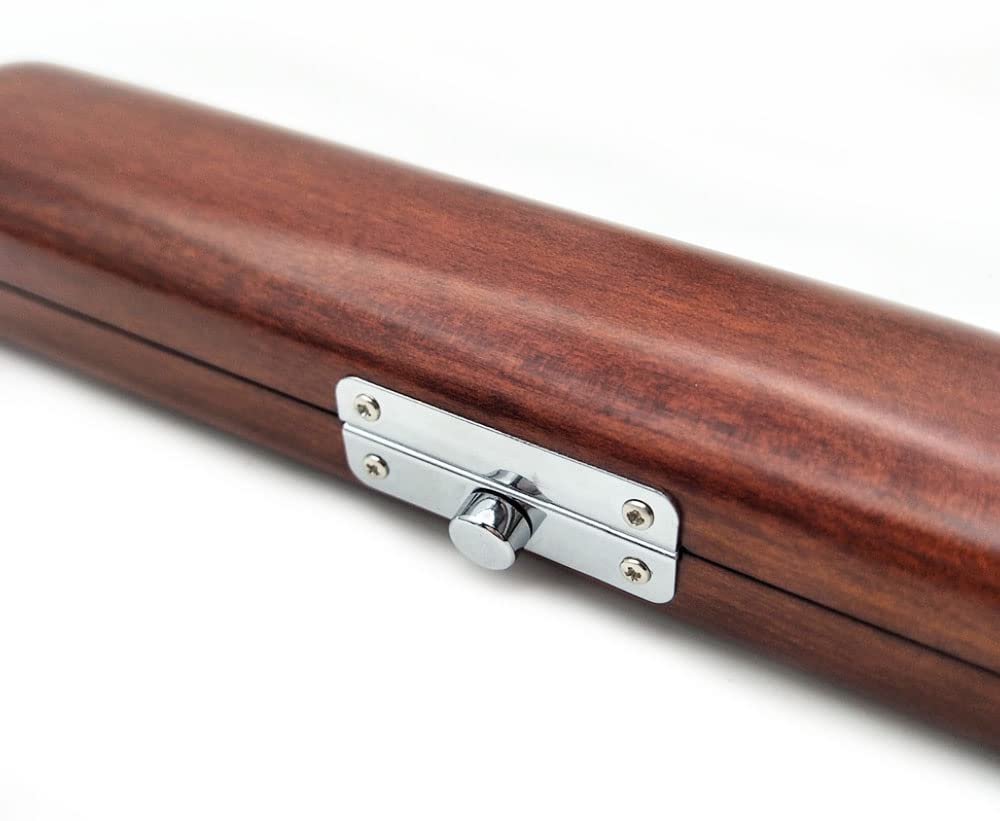 Flute Head Joint Case Mouthpiece Headjoint Storage Box Flute Instrument Accessories (Mahogony) - Image 3