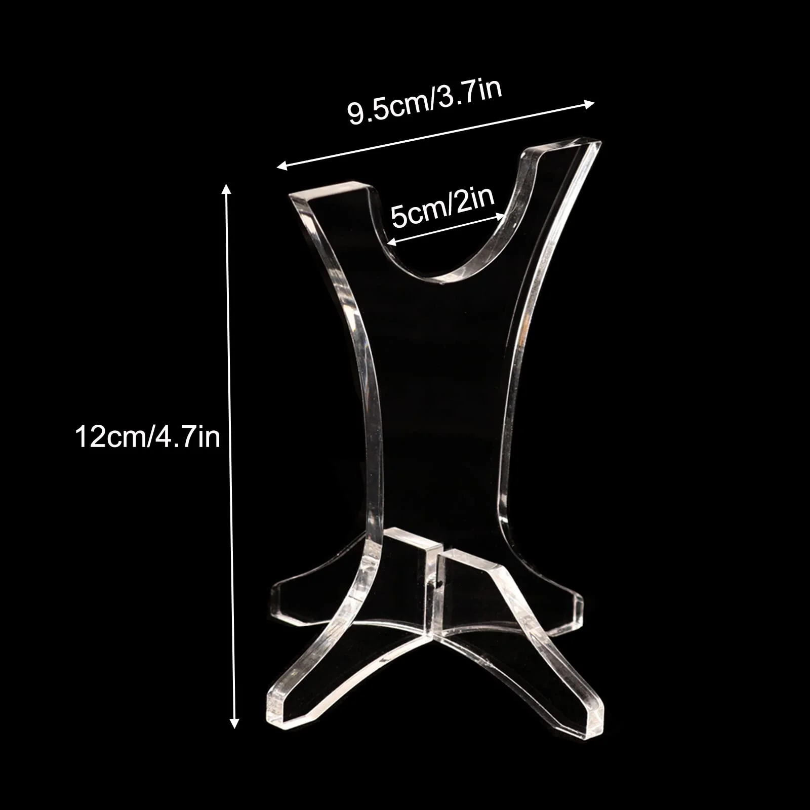 flute stand desktop flute stand desktop flute display stand acrylic flute stand for flute indian flute organization storage display (transparent 2) transparent 2 - Image 2