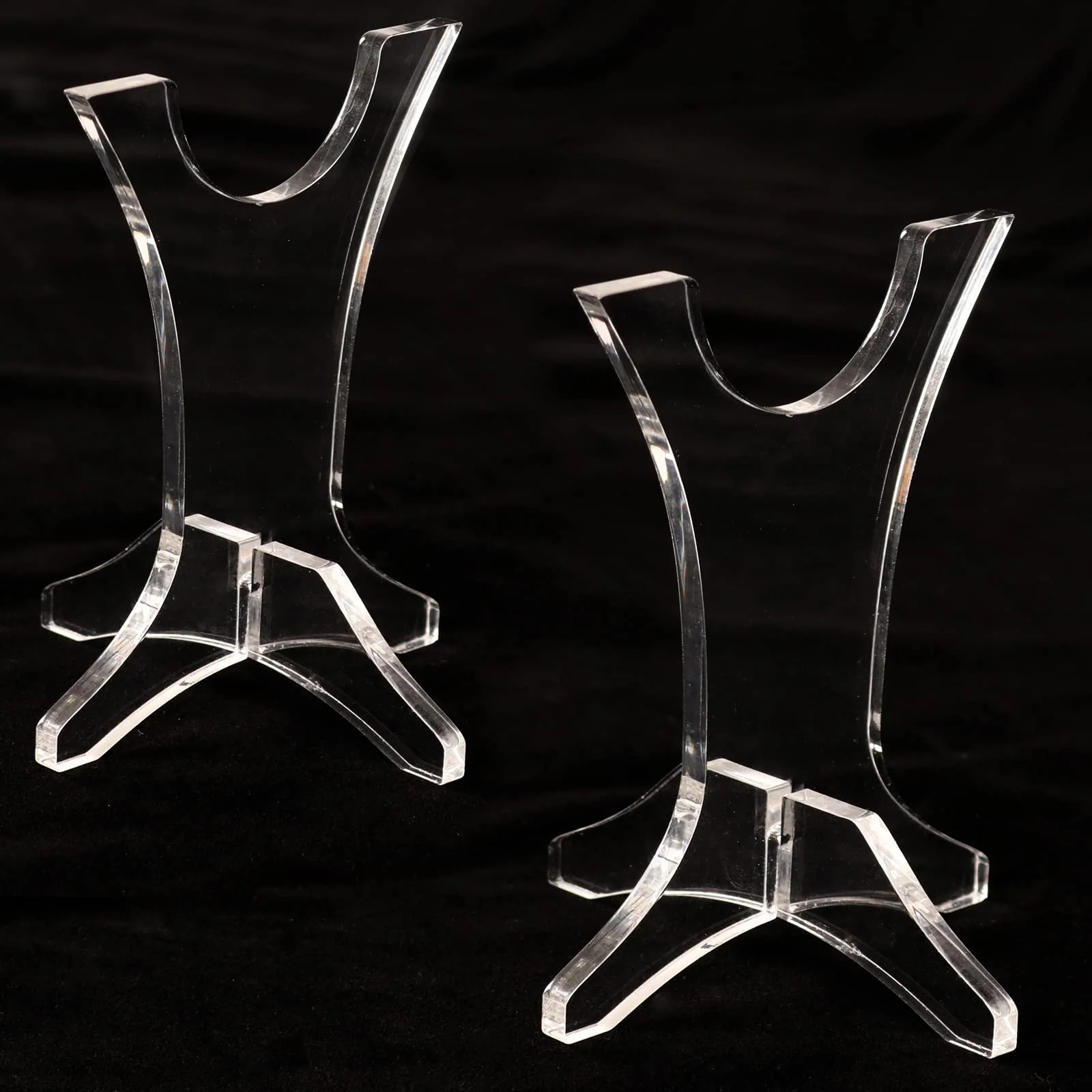 flute stand desktop flute stand desktop flute display stand acrylic flute stand for flute indian flute organization storage display (transparent 2) transparent 2 - Image 3