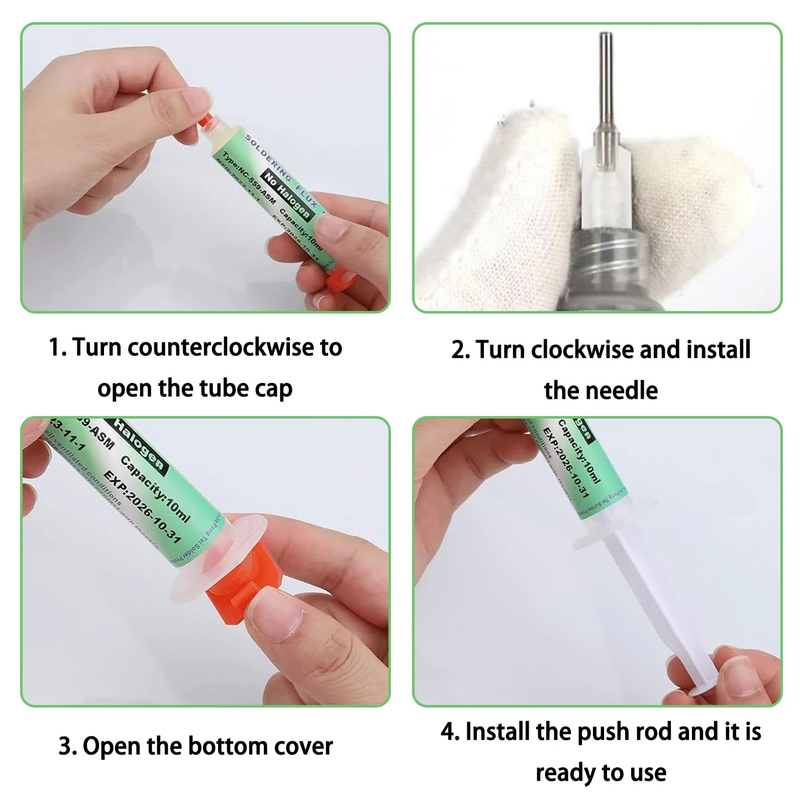 Flux Soldering Flux 20 ml, Flux Solder Paste Flux SMD Electronic Solder Flux Solder Paste Grease Flux Paste Solder Grease Flux Pastes for BGA Reflow, CPU/PCB/SMD/IC Solder - Image 3