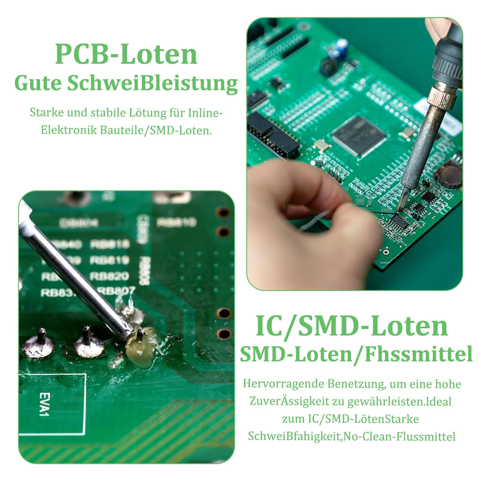 Flux Soldering Paste, Flux, Soldering Flux, with Push Rod, 138°C Soldering Flux No-Clean Soldering Flux for LED Smd Pcb Bga Electronic Soldering (10 ml) - Image 4