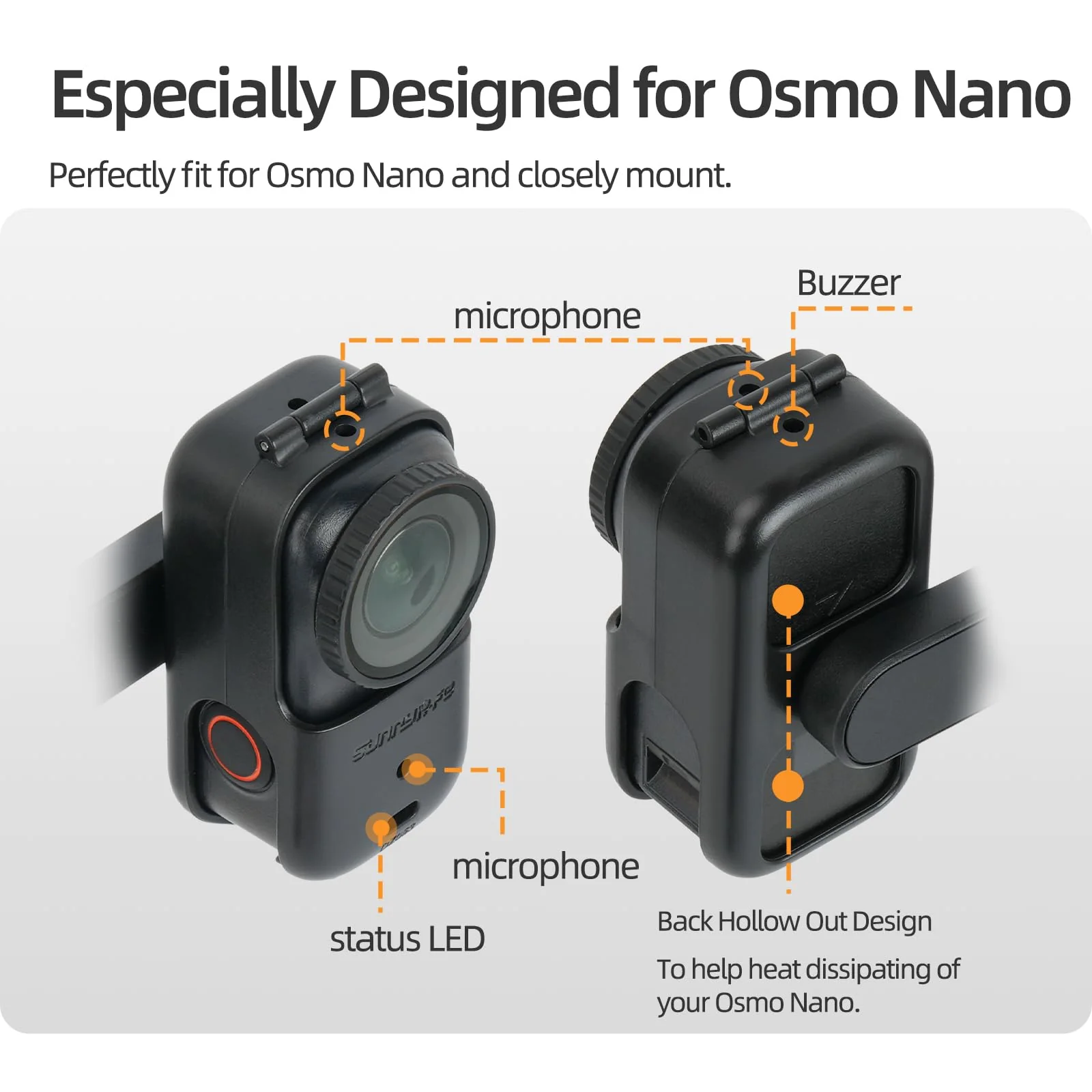 Foldable Cold Shoe Adapter Mount for DJI OSMO Nano, 360 Degree Rotatable 180 Degree Tiltable OSMO Nano Holder for Cage Frame/DSL Camera, Horizontal-to-Vertical Shooting - Image 6