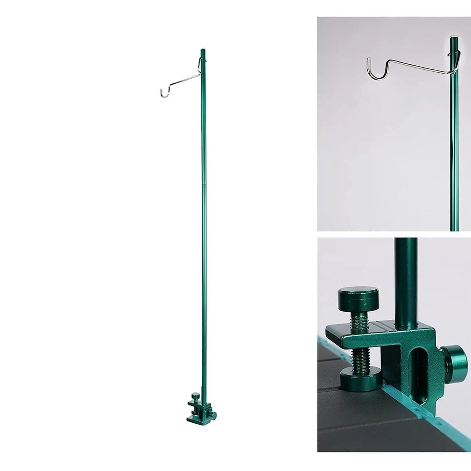 Foldable Infusion Stand Medical Liquid Hook Rack Aluminium Stand Infusion Stand for Home/Hospital/Clinic, Portable Infusion Stand with Practical Packaging (Dark Green) dunkelgrün - Image 6