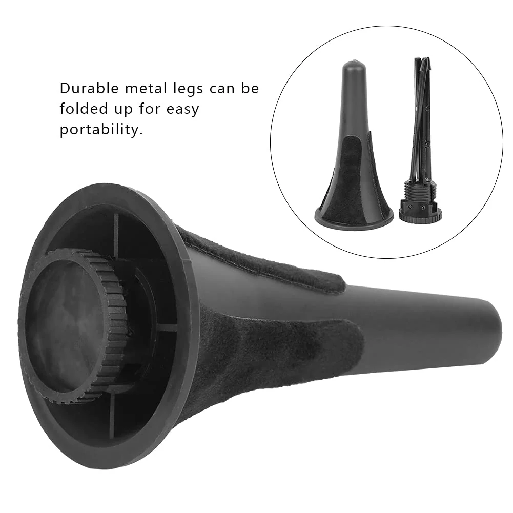 Folded Clarinet Stand, Reliable Anticorrosion Wear Resistant Clarinet Stand Holder Stable for Professional Use for School for Student for General Purpose - Image 4