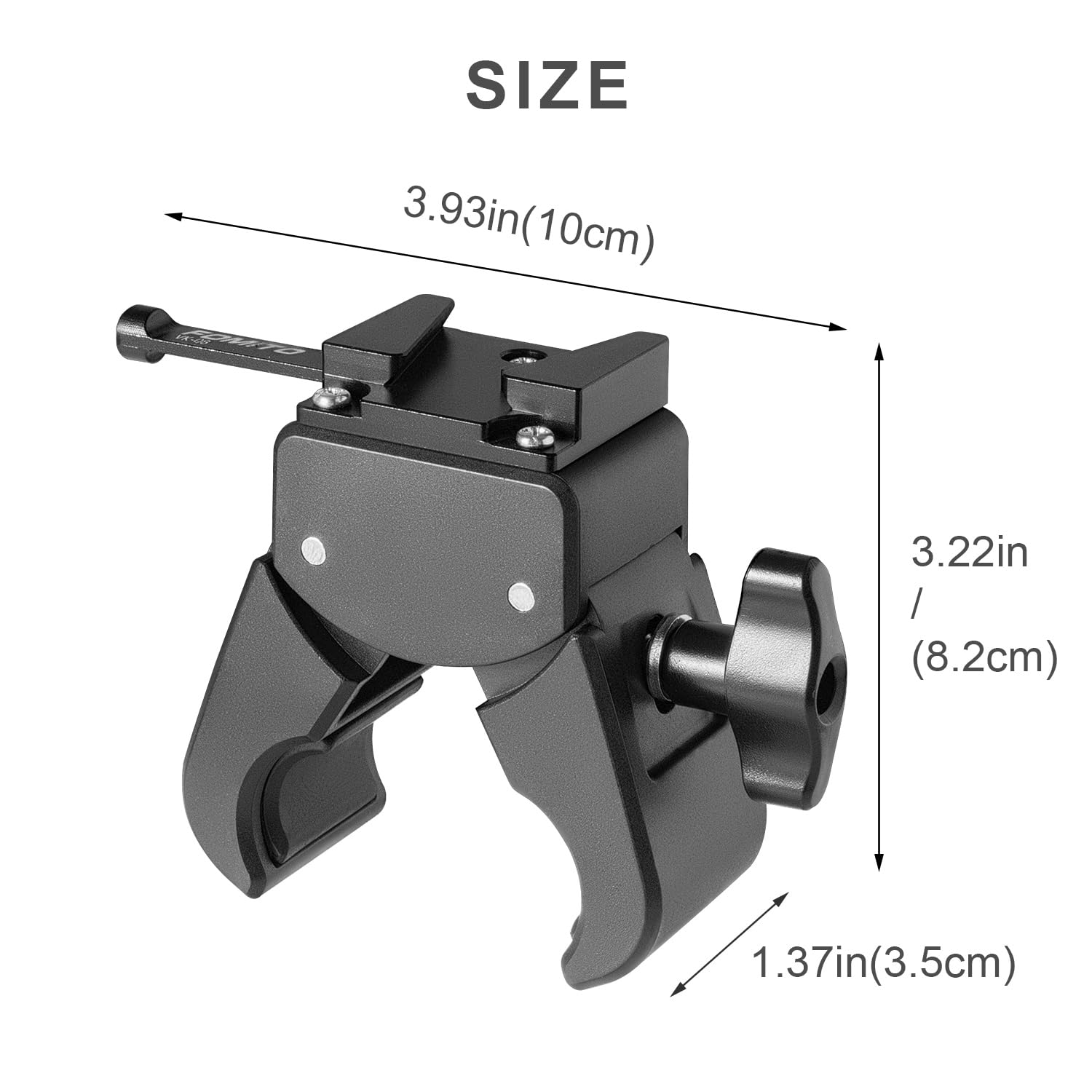 Fomito V-Mount Battery Clamp, Quick Release Plate for Sony BP Battery, Professional Camera Mount Black - Image 6