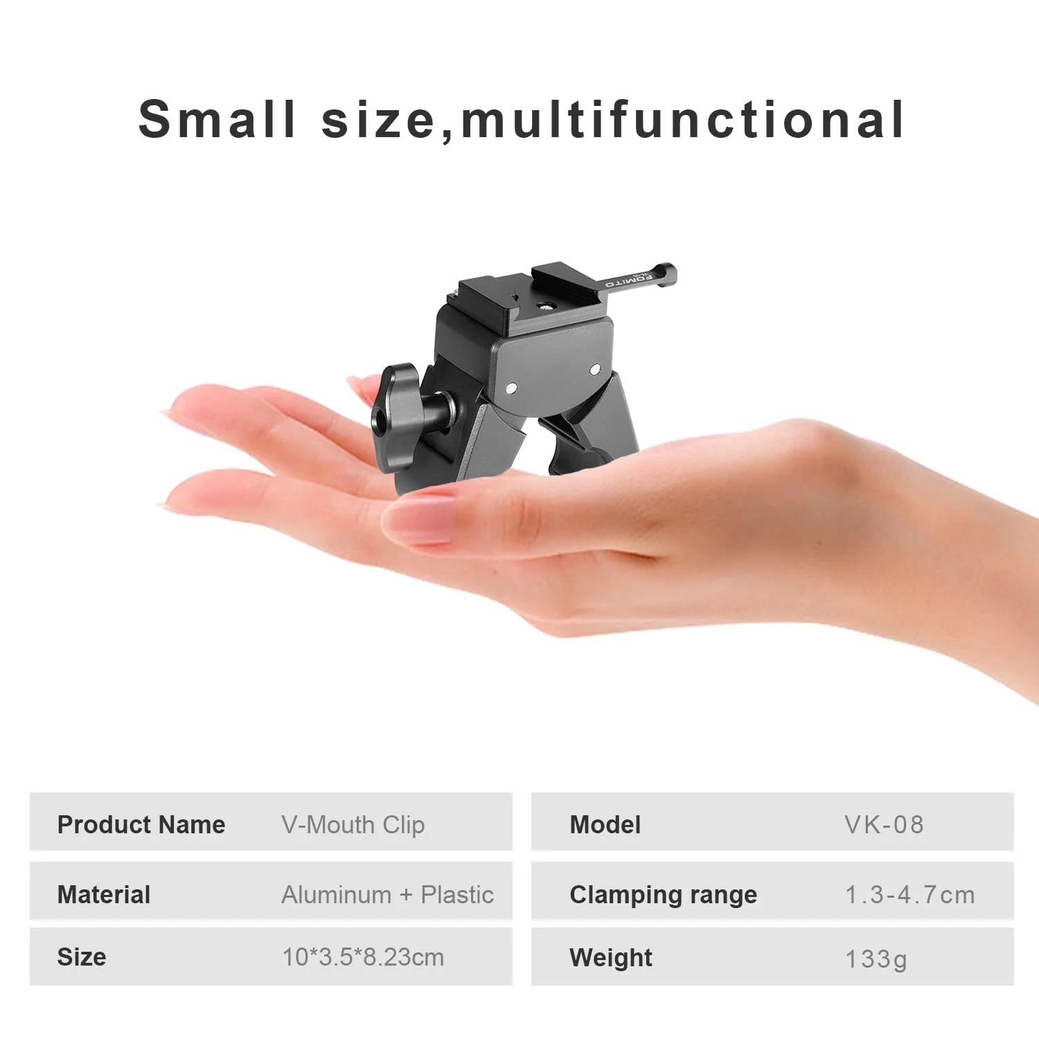 Fomito V-Mount Battery Clamp, Quick Release Plate for Sony BP Battery, Professional Camera Mount Black - Image 7