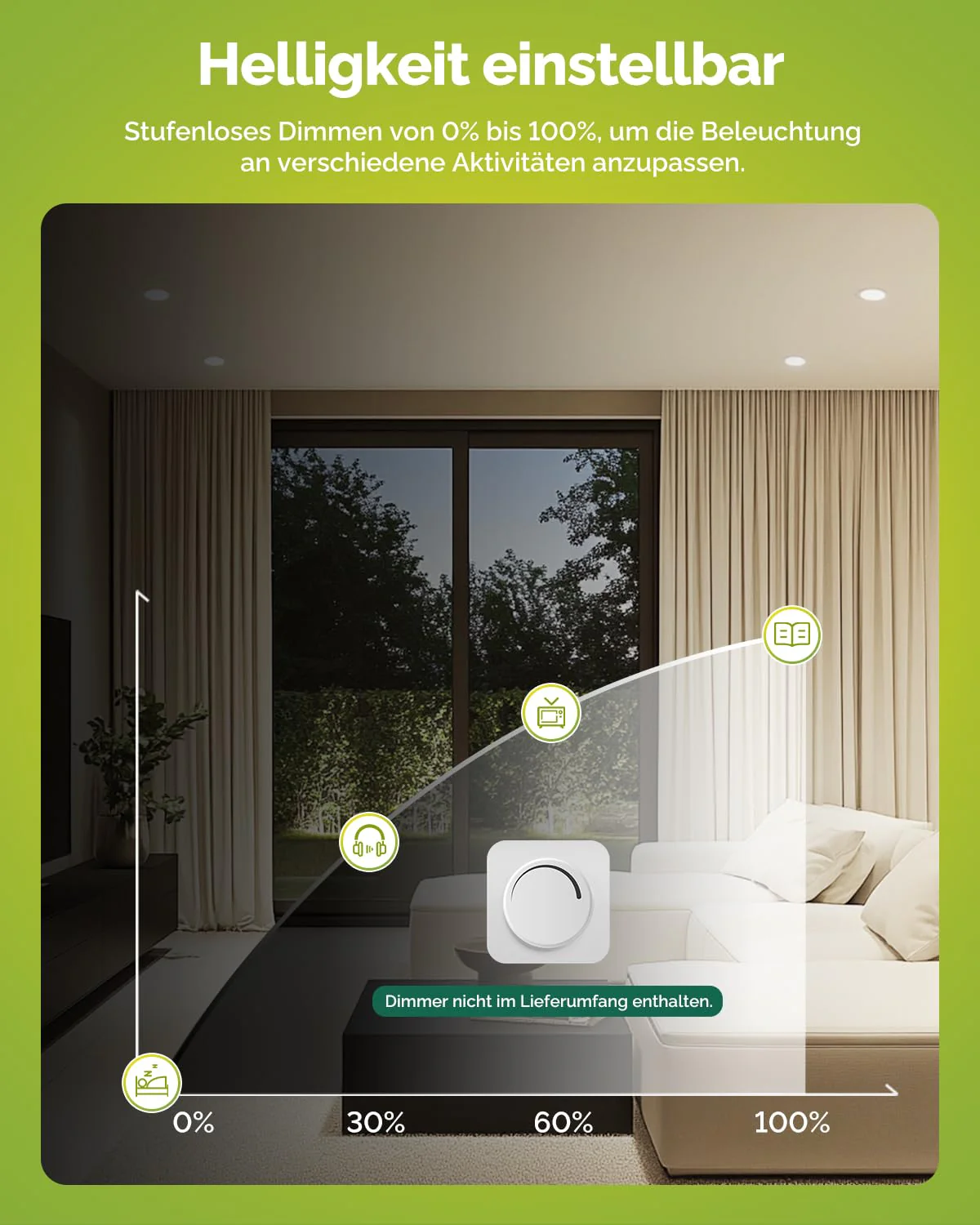 Fondiiz Set of 12 LED Recessed Spotlights, 230 V, Dimmable, 6 W, 700 lm, LED Spotlights, Warm White, 2700 K, Neutral White, 4000 K, Cool White, 6000 K, IP44 Ceiling Spotlights, LED 98 mm for Bathroom - Image 3