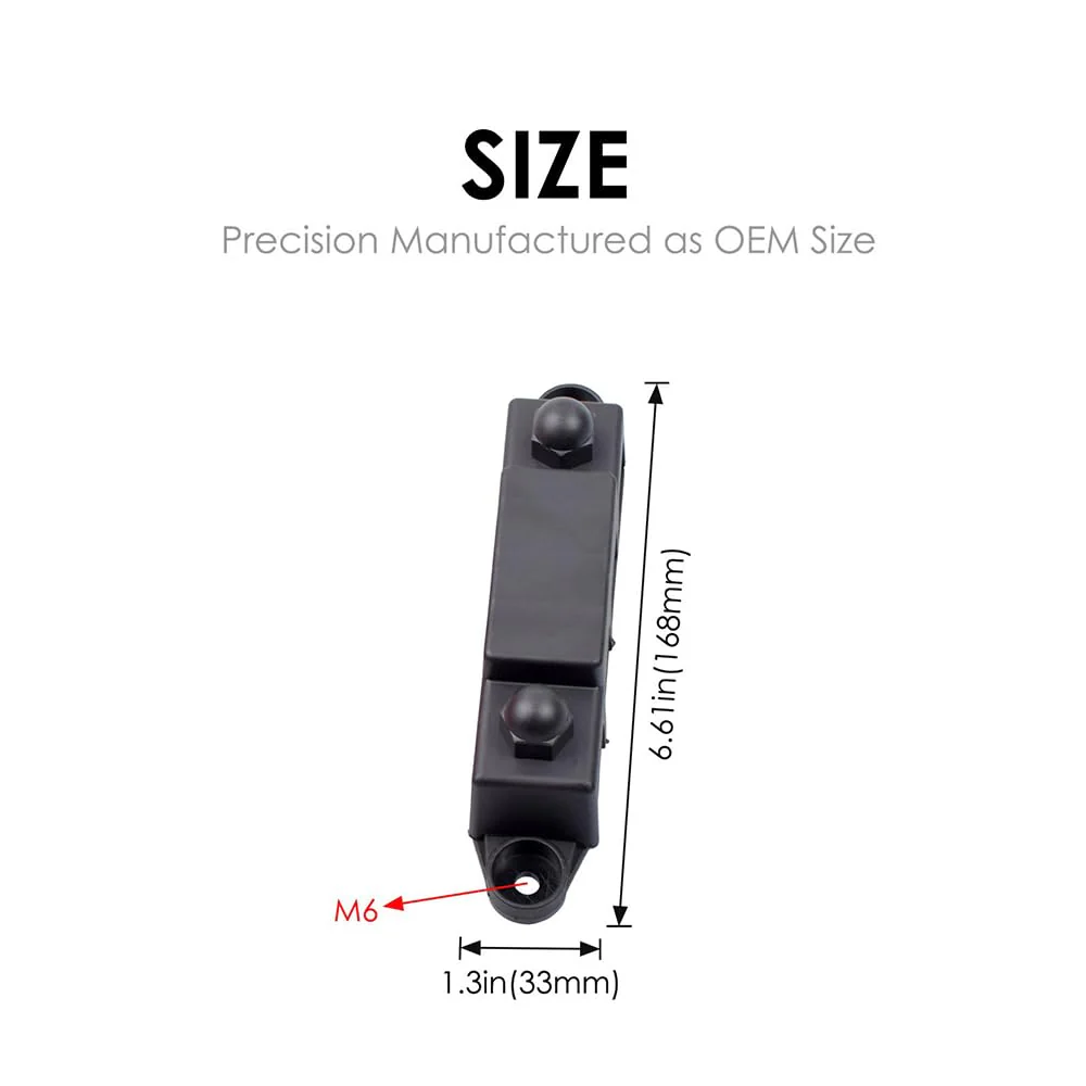 FONGKNOX 12V to 48V 250A Busbar 4 Way 4 Port Distribution Block M8 (5/16") with Black Cover Negative Terminal Stud for Cars Vans RV Trucks Boats Yachts - Image 7