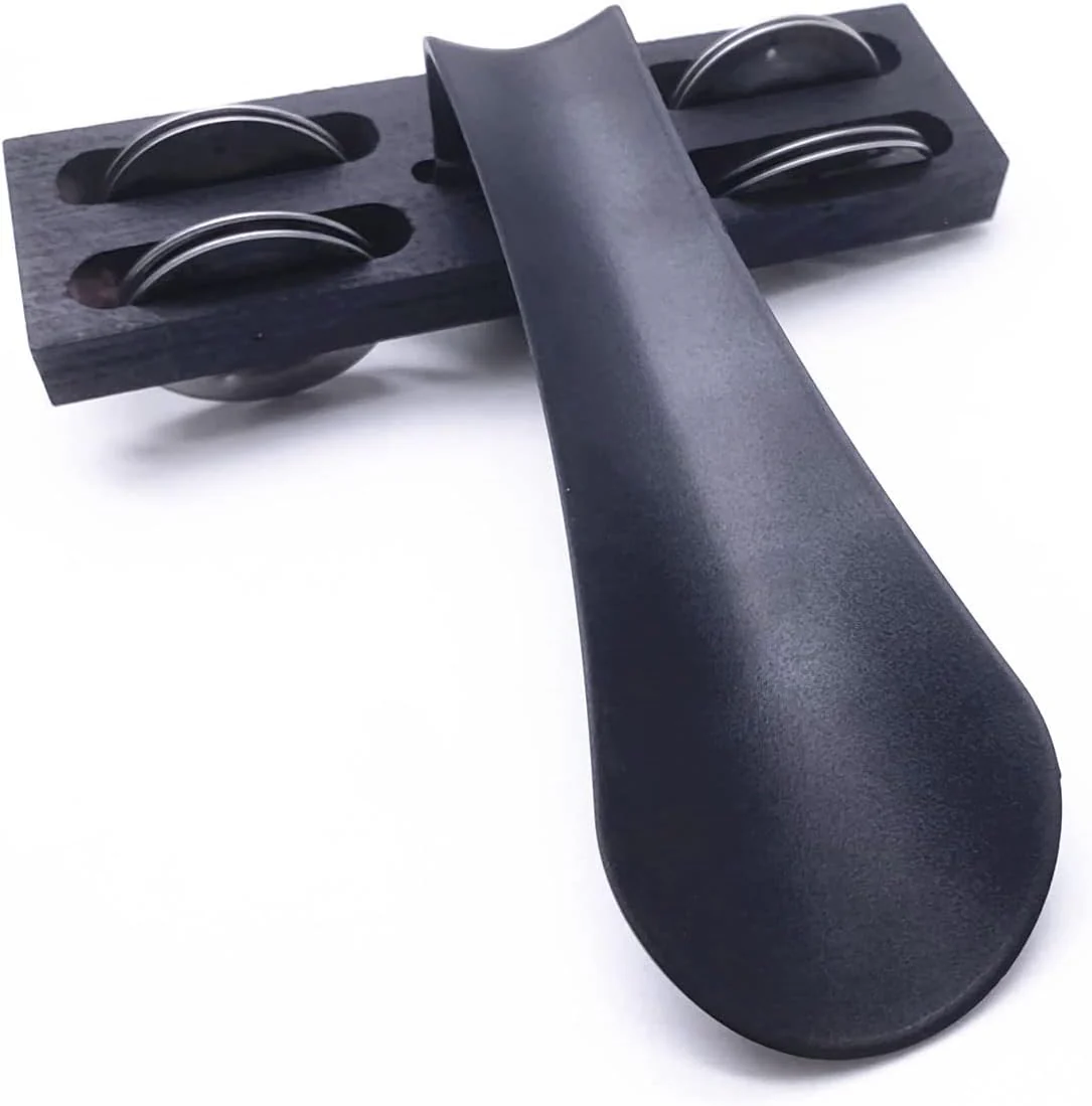 Foot Heel Shaker & Tambourine Percussion Musical Instrument for Cajon Drummers and Band Accompaniment 2pcs - Image 5