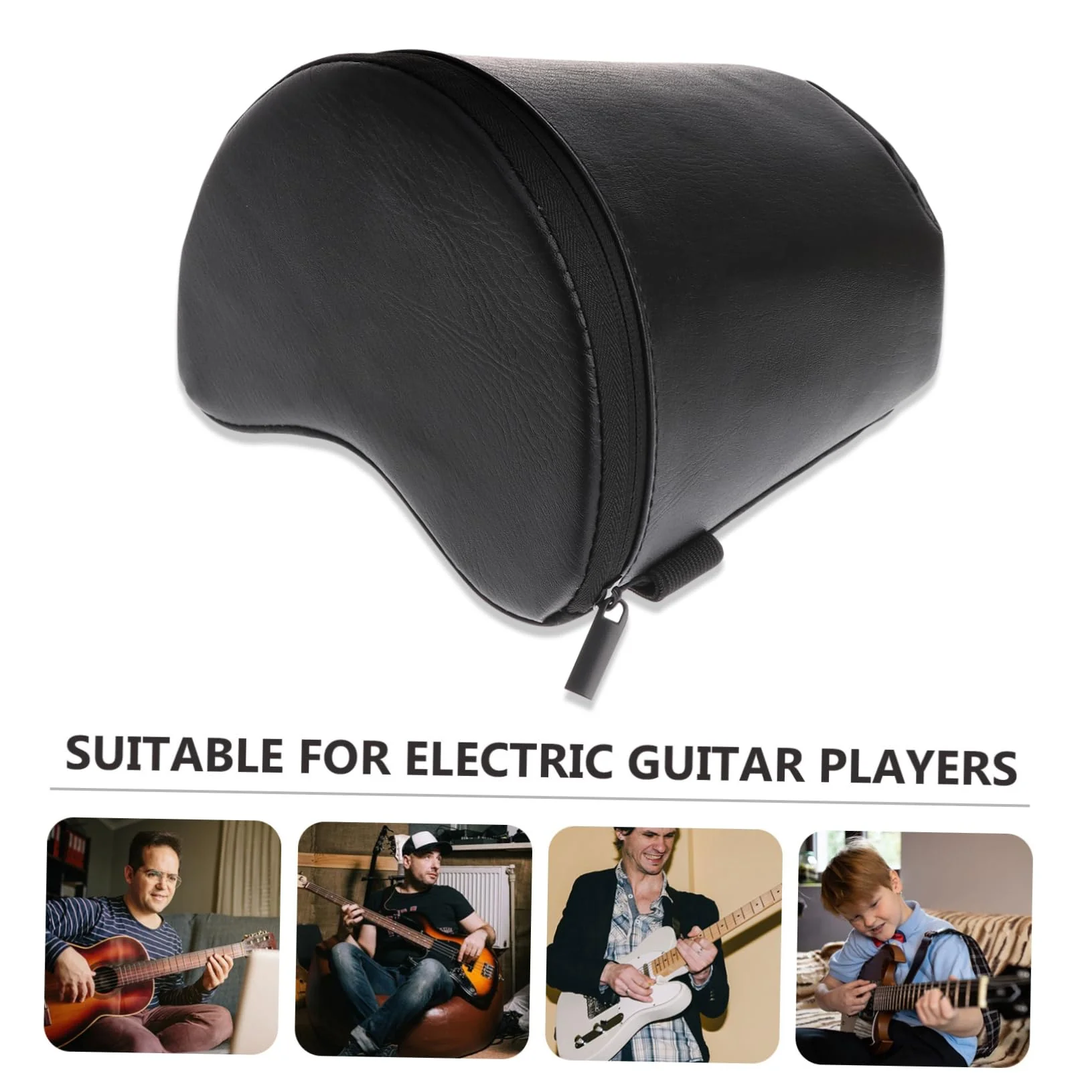 Foot Stand for Guitar Lap Guitar Ukulele Cushion Classical Rest Mat Arm Pad Floor Mat Black Guitar Playing Rest Pad Guitar Leg Rest Guitar Foot Rest Classical Guitar Cushion - Image 7