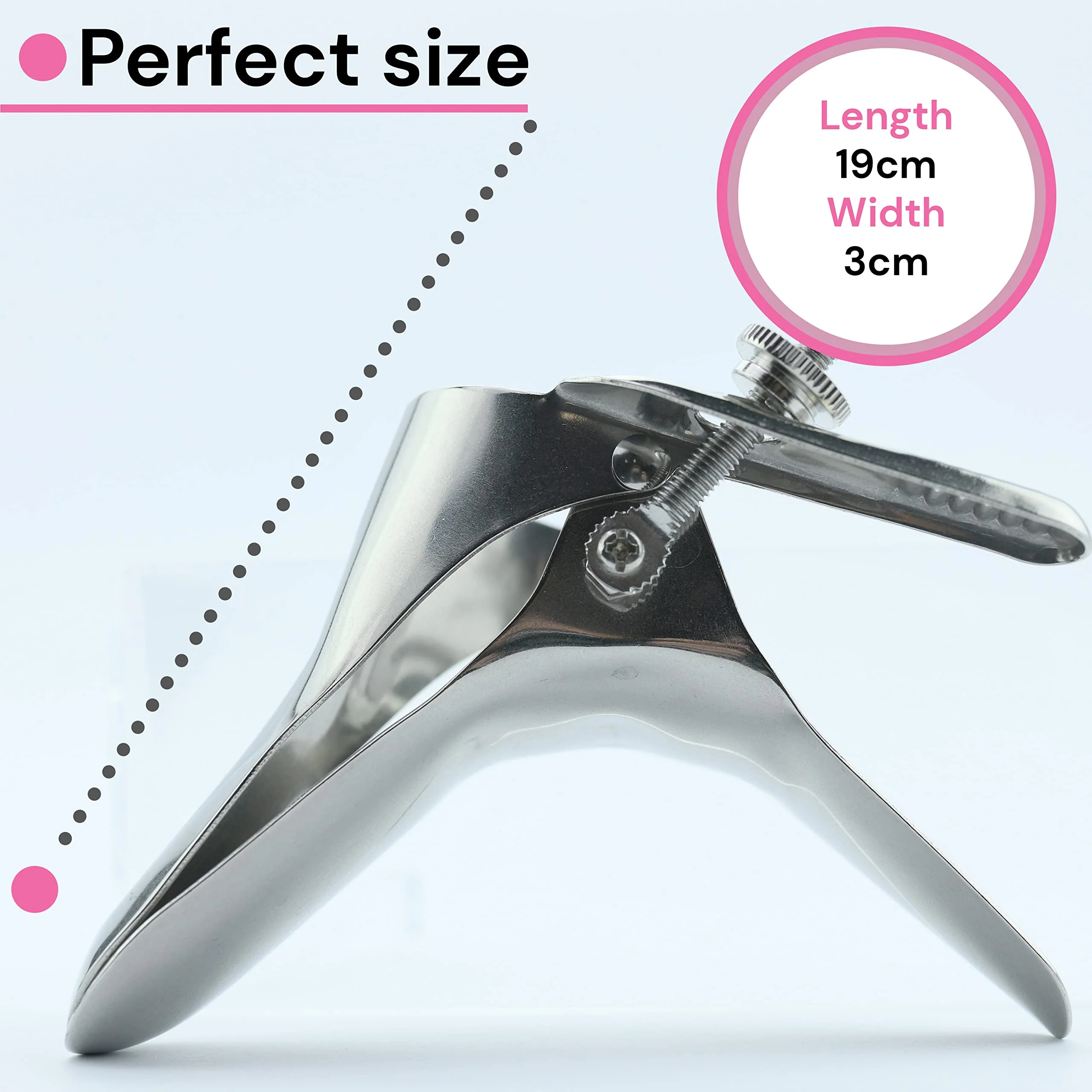 FOPS I09-1 Metal Vaginal Dilator Speculum for Women Vaginal Spreader Diameter 11 cm Vaginal Speculum Spreader Gynecologist Tunnel Labia Spreader Women Large Spreader Vaginal Dilator - Image 2