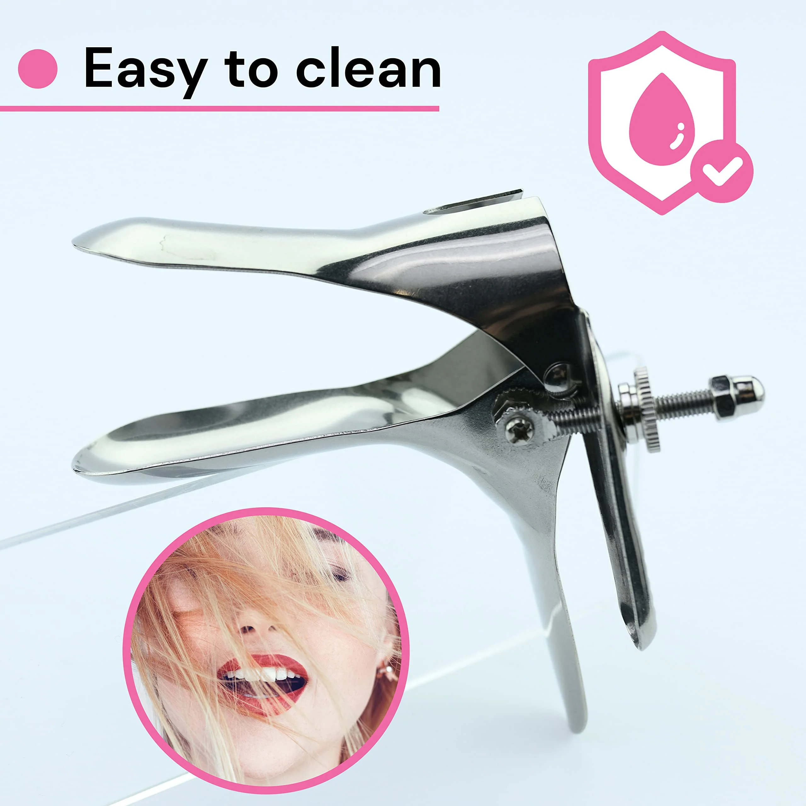 FOPS I09-1 Metal Vaginal Dilator Speculum for Women Vaginal Spreader Diameter 11 cm Vaginal Speculum Spreader Gynecologist Tunnel Labia Spreader Women Large Spreader Vaginal Dilator - Image 6
