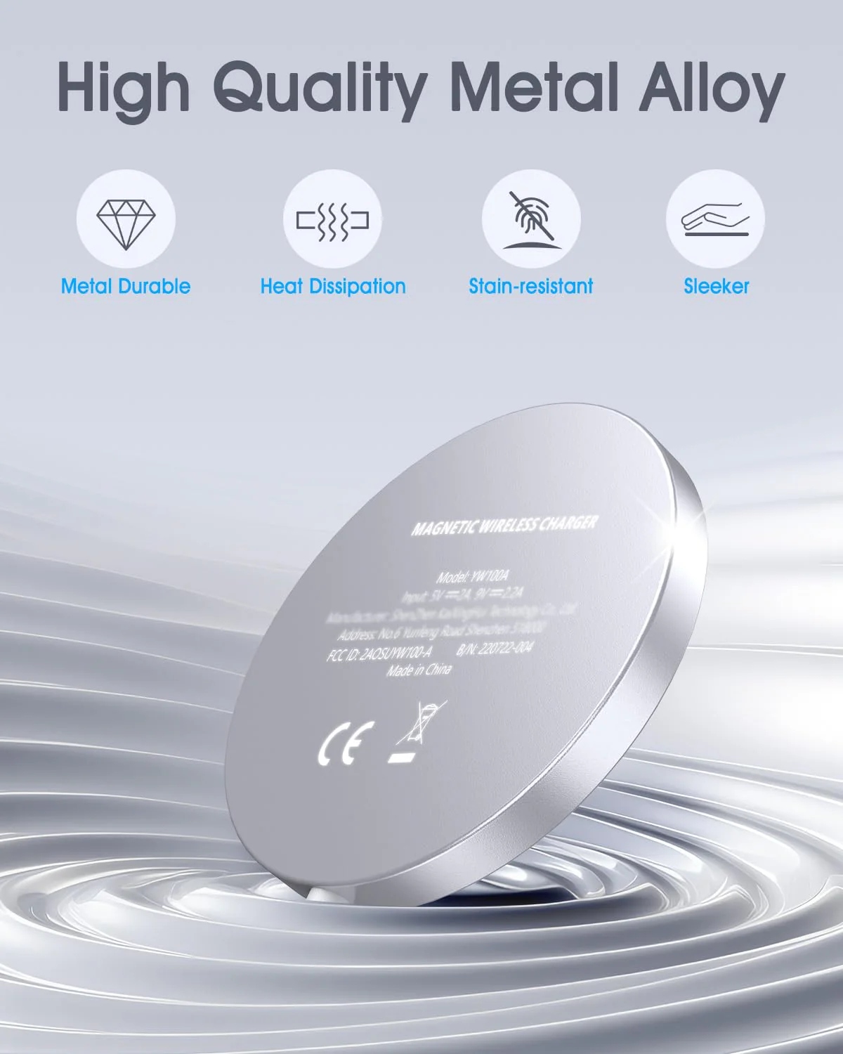 for Apple Mag-Safe Charger 2 Pack, Magnetic Wireless Charger for iPhone 16 15 14 13 12 Pro Max Plus Mini, 15W Fast Charging Pad, for Airpods 4/3/2/Pro, Strong Magnet, Silver - Image 7