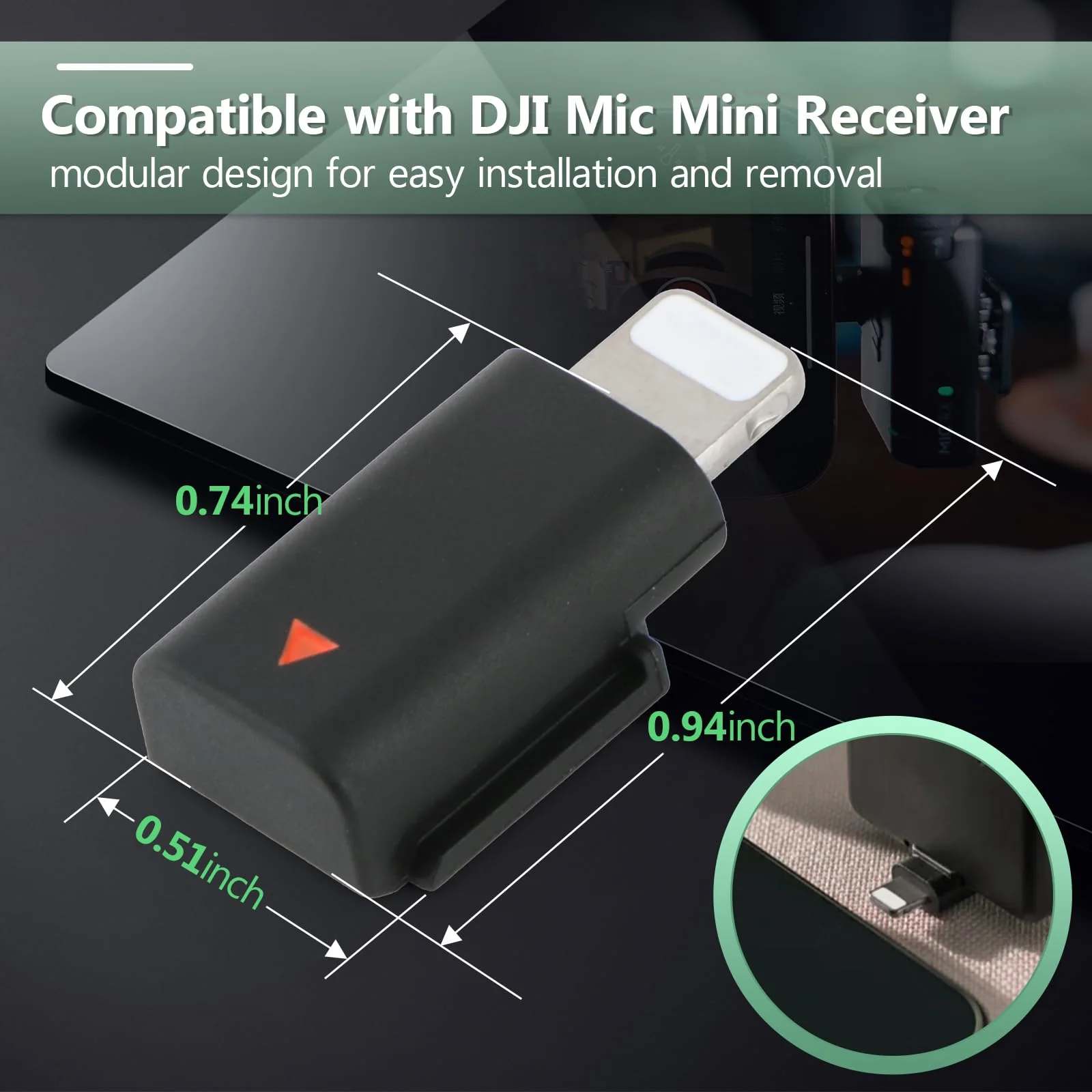 for DJI MIC Mini Lightning Adapter Phone Wireless Microphone Receiver for Mic Mini Adapter Phone PC Tablet Accessories - Image 6