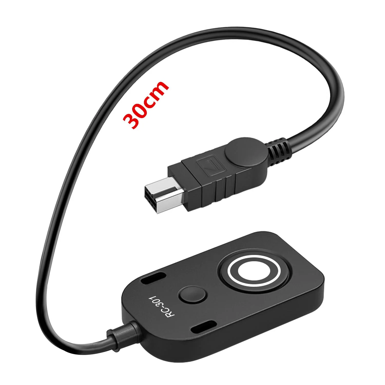 for NK Remote Cable RC301-DC2 Small Shutter Release Remote controlDF,Z5.Z6.Z6II,Z7,Z7II,D7100,D7200,D750,D600,D610,D90 D5600,D5300,D3300 Short Button (RC301-DC2 NK 11.8in/30cm) RC301-DC2 NK 11.8in/30cm - Image 2