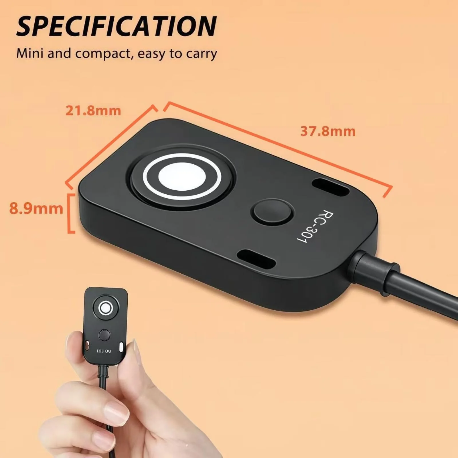 for Panaso Cable RC301-L1 Remote Camera Small Shutter Release Remote Control 59 "Extended Cable Remote Wired Button GH3 GH4 GH5 GH6 S5 S5II G85 G9 GXL S1R -114(RC301-L1 GH 59in/1.5m) - Image 4