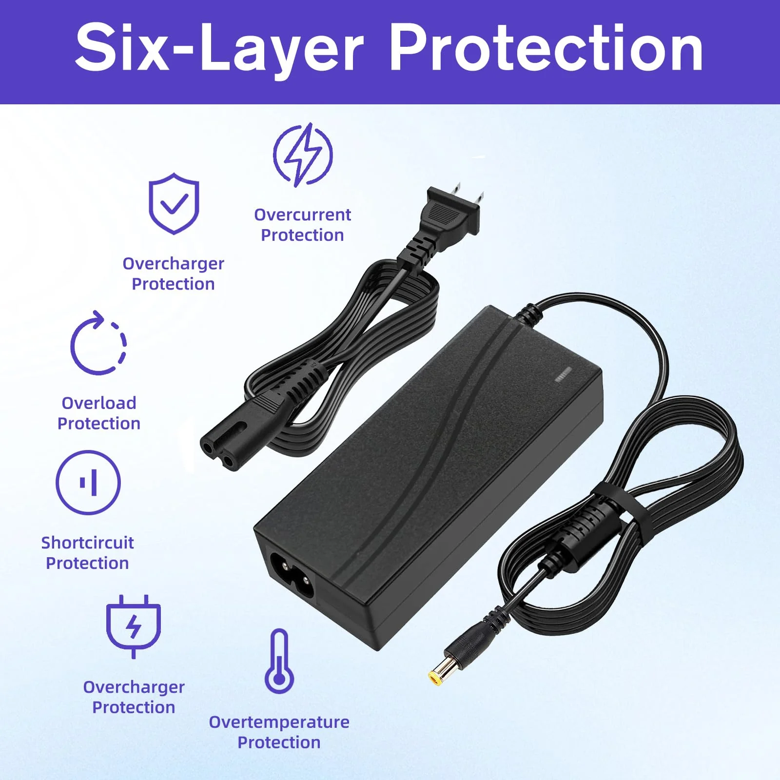 for Roland PSB-120 Electronic Keyboard 9V2A Power Supply Adapter, Compatible with Roland PSB-120, PSB-1U, ACB-120, ACF-120, ACK-120, ACI-120 Electronic Keyboard 9V Power Adapter Replace Part - Image 4