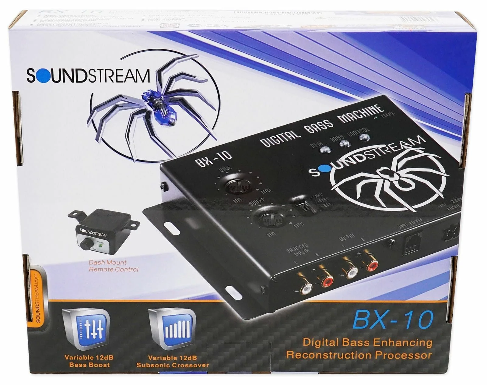 FOR Soundstream BX-10 Digital Bass Processor with Remote + 1.5ft RCA cable epicenter - Image 7
