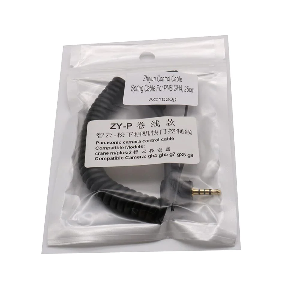 for Zhiyun Control Cable Spring Cable Camera Shutter Release Cable for Panasonic GH2/ GH3/ GH4 /GH5 /GH5s /G6/ G7/G85/ G9 25cm - Image 7
