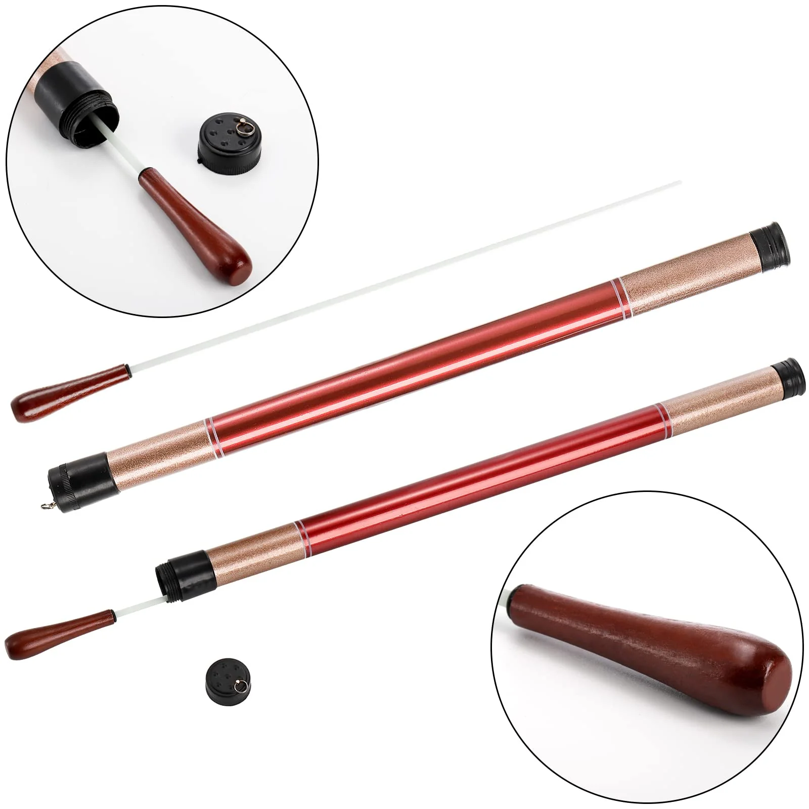 Foraineam 2 Pack Music Baton Conductor Batons Rosewood Handle Orchestra Baton Musical Conducting Batons with Baton Case for Choral Symphony Concert - Image 2