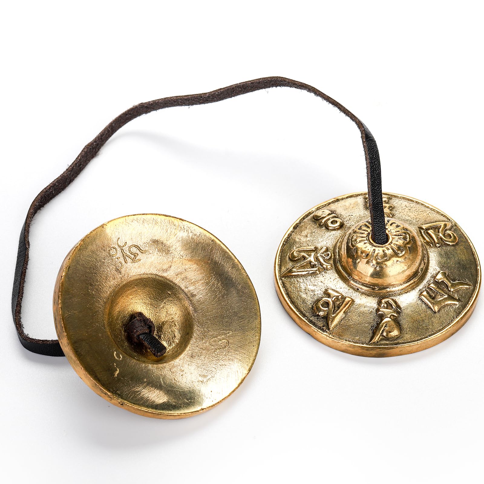 Foraineam Tingsha Cymbals Meditation Chime Bells, 2.5 Inch Brass Tibetan Tingsha Bells Relaxation Musical Instruments for Mindfulness, Chakra Healing, Stress Relief, Sound Awakening, Yoga Meditation - Image 7