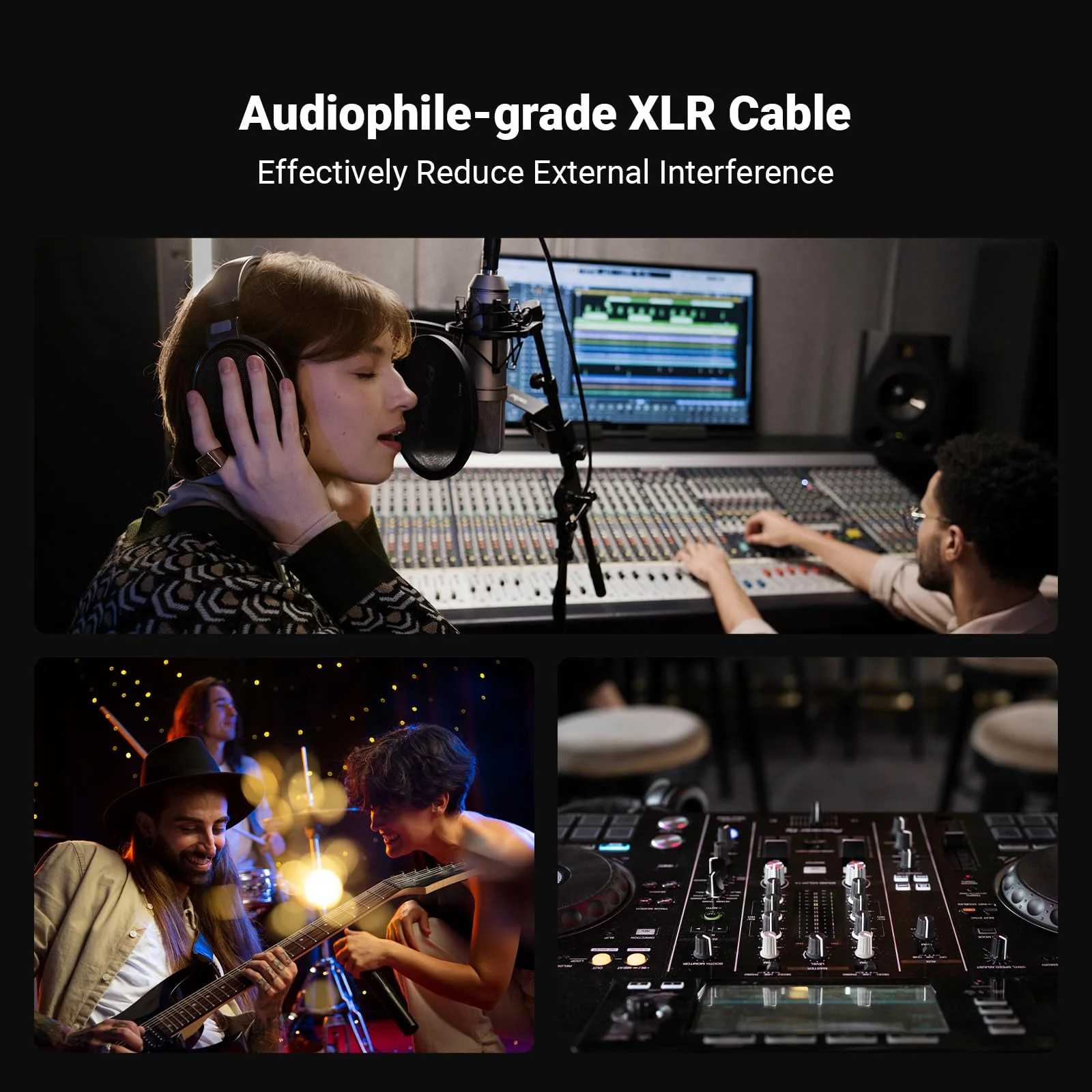 Fosi Audio XLR Cable 4ft, 2 Pack Cables for ZA3 ZD3 Amplifier DAC Preamp Microphone - Image 5