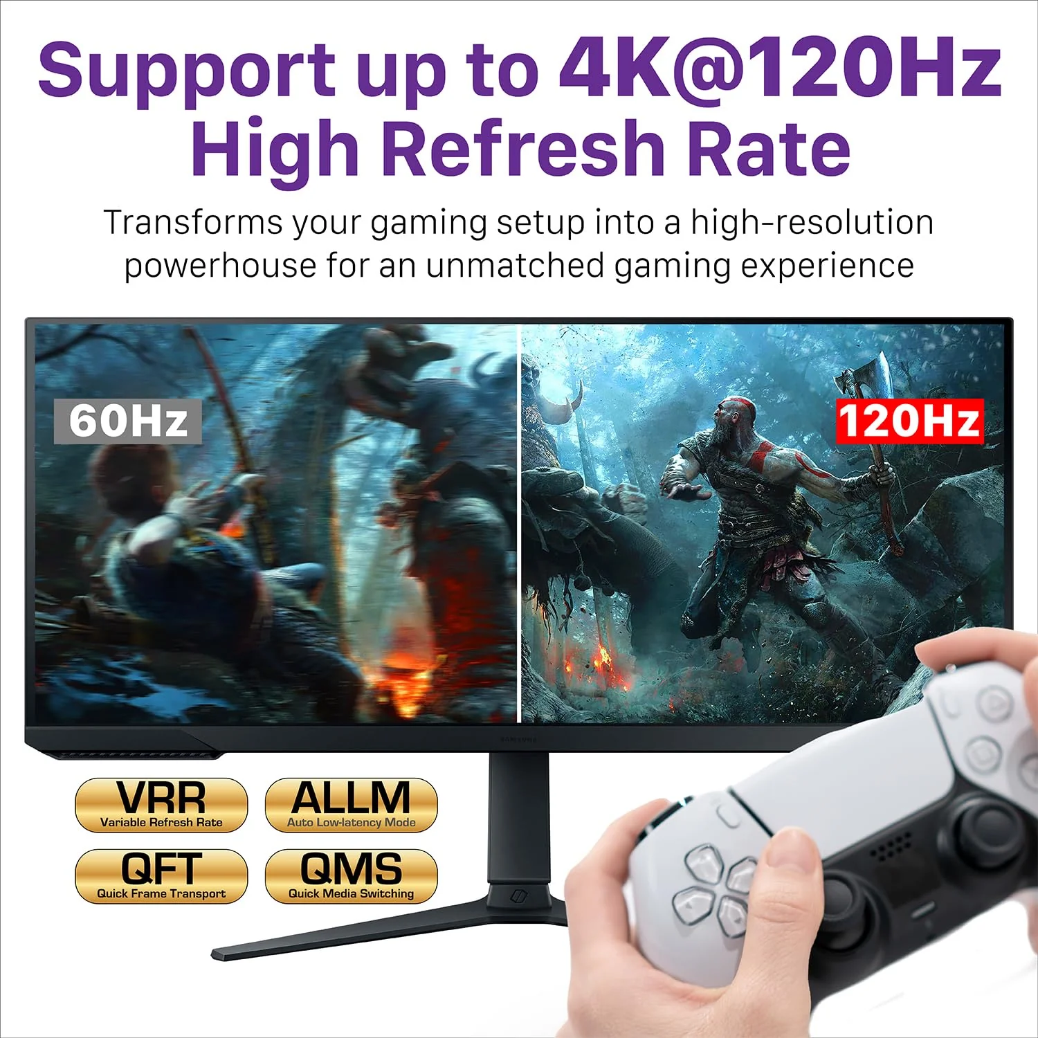 Fosmon 3-Port HDMI 8K Switch with Remote, Support 8K@60Hz 4K@120Hz HDR10+ HDCP 2.3 High Speed 48Gbps 3 in 1 Out Auto-Switching 3x1 HDMI 2.1 Switcher Splitter Hub Compatible with PS5, Xbox X, Apple TV - Image 4