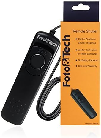 Foto&Tech RS-60E3 Wired Remote Shutter Release Compatible w EOS R6 Mark III R7 T8i T7i T6i T6S T5 T5i T4i T3i T3 XT XTi SL3 SL2 RP R M 77D 80D 70D 60D 700D 650D 600D 550D 500D R8 - Image 2