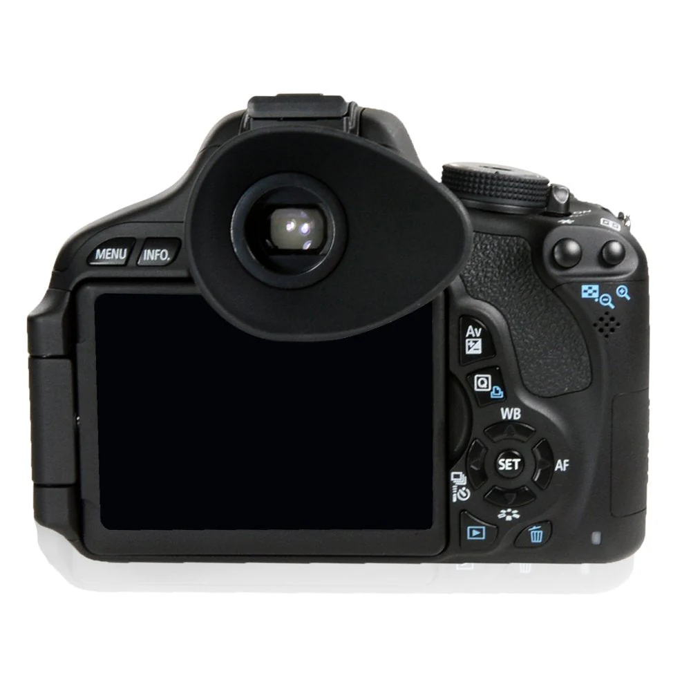 Foto&Tech Rubber Eyecup for Glasses Eyecup Eyeshade EF Compatible with Canon 90D 80D 70D 60D 77D 6D Mark II 5D Mark II T7 T6 T5 T100 T8i T7i T6s T6i T5i T4i T3i T2i T1i SL3 SL2 SL1 4000D 50D 40D 30D 1 Piece Black - Image 2
