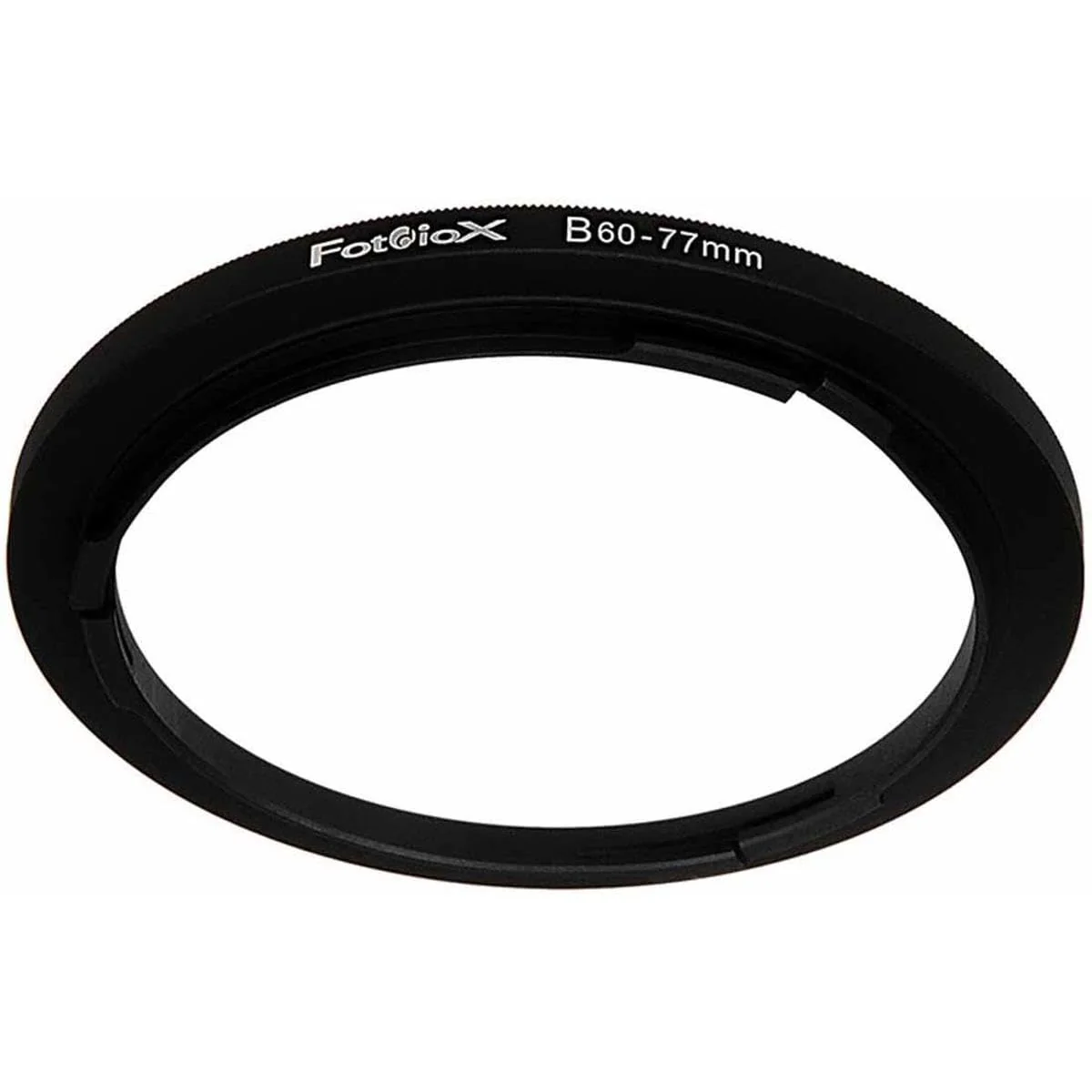Fotodiox Bayonet B60-77mm Step Up Filter Adapter Ring for Hasselblad, Anodized Black Metal Filter Adapter Ring 77mm - Image 2