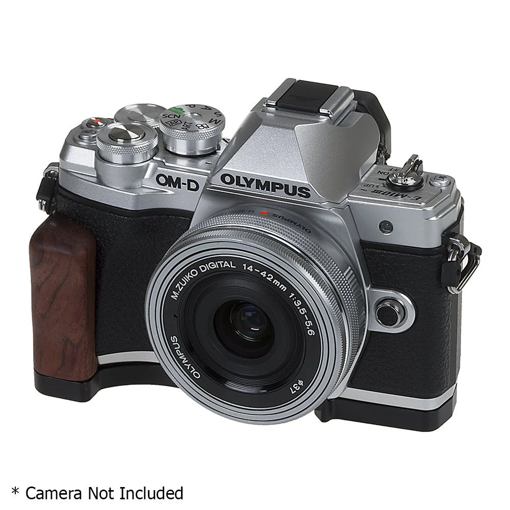 Fotodiox Pro, Deluxe All Metal Black Camera Hand Grip for Olympus OM-D E-M10 Mark III Mirrorless Micro Four-Thirds Digital Camera with Battery Access - Image 3