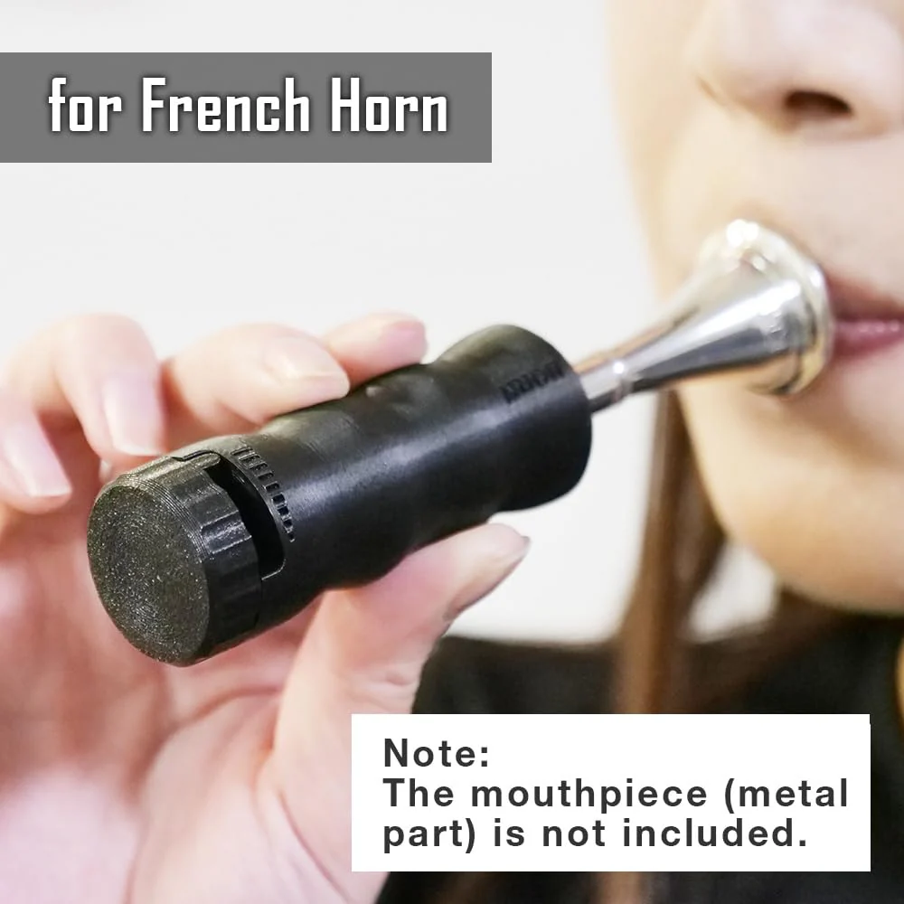 French Horn Mouthpiece Buzzing Trainer – One-Touch Adjustable Resistance – Daily Practice & Warm-up – BRASS BUZZ TRAINER (Red) Red - Image 5