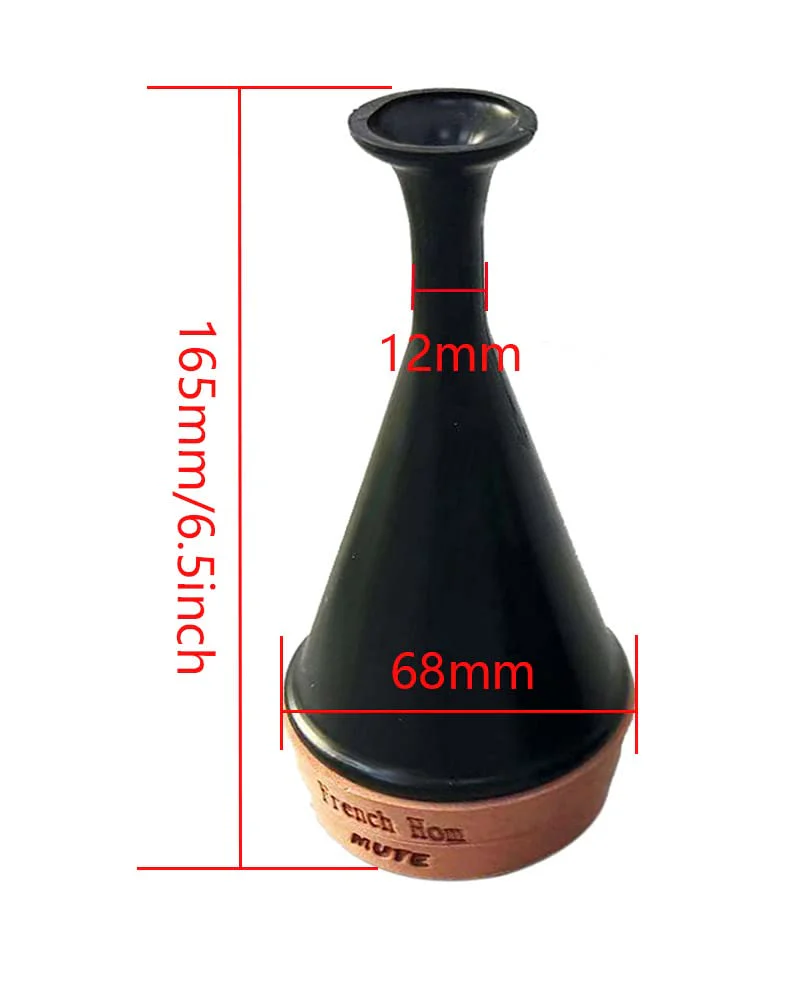 French Horn Mute Practice Mute Black PP Material - Image 4